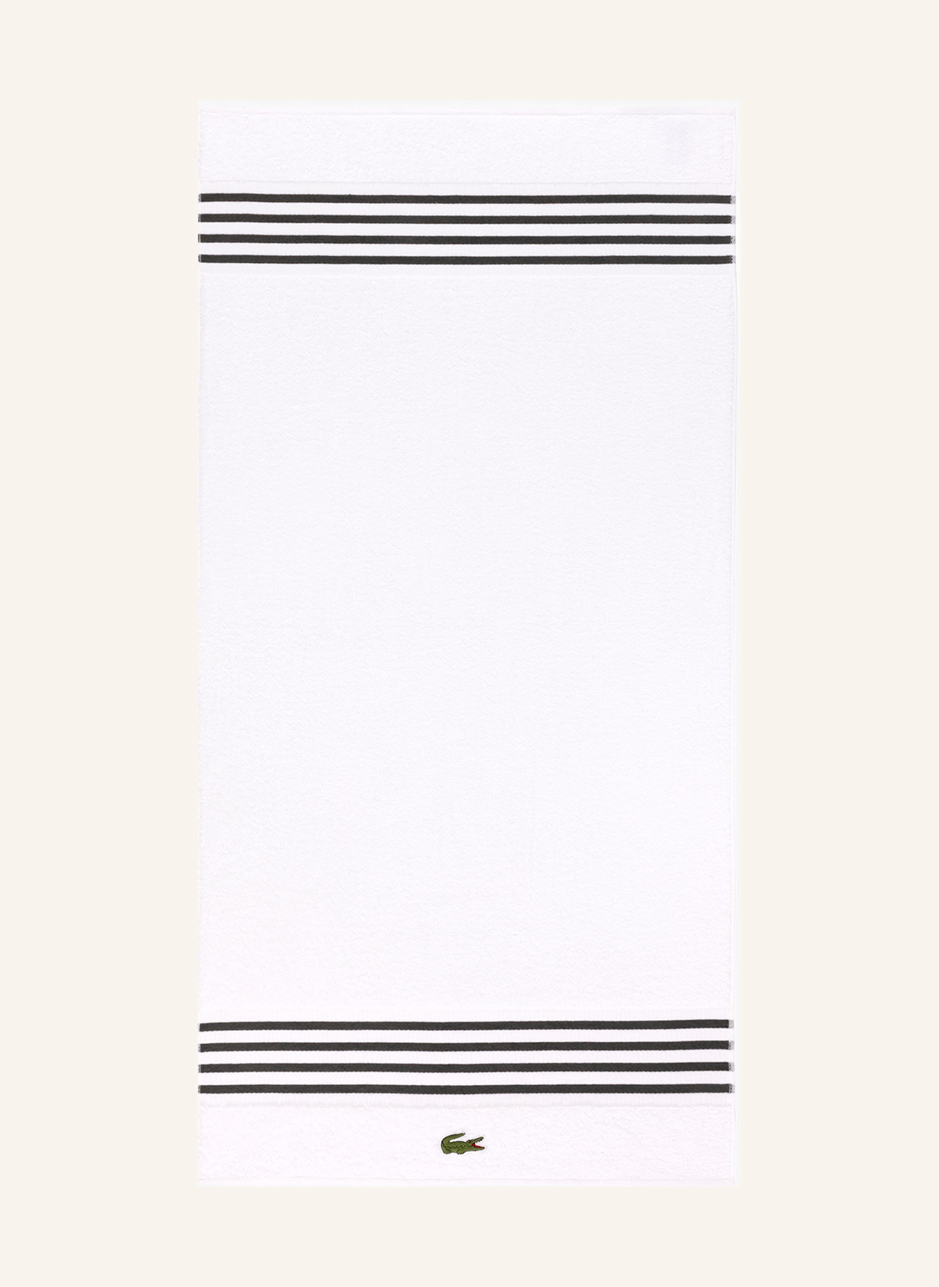 LACOSTE Duschtuch LCOURTLI: DUNKELGRAU