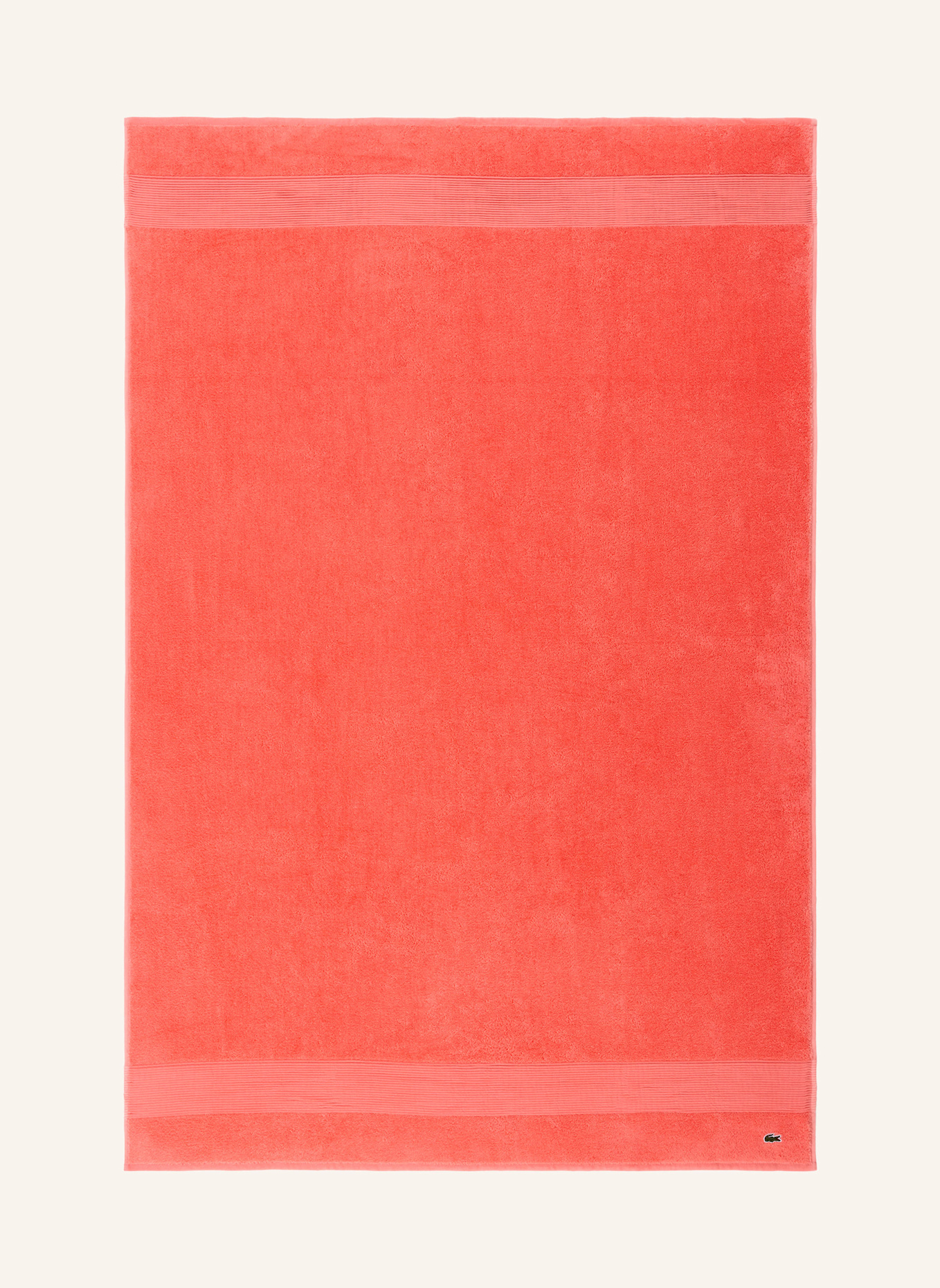 LACOSTE Badetuch LLECROCO: ORANGE