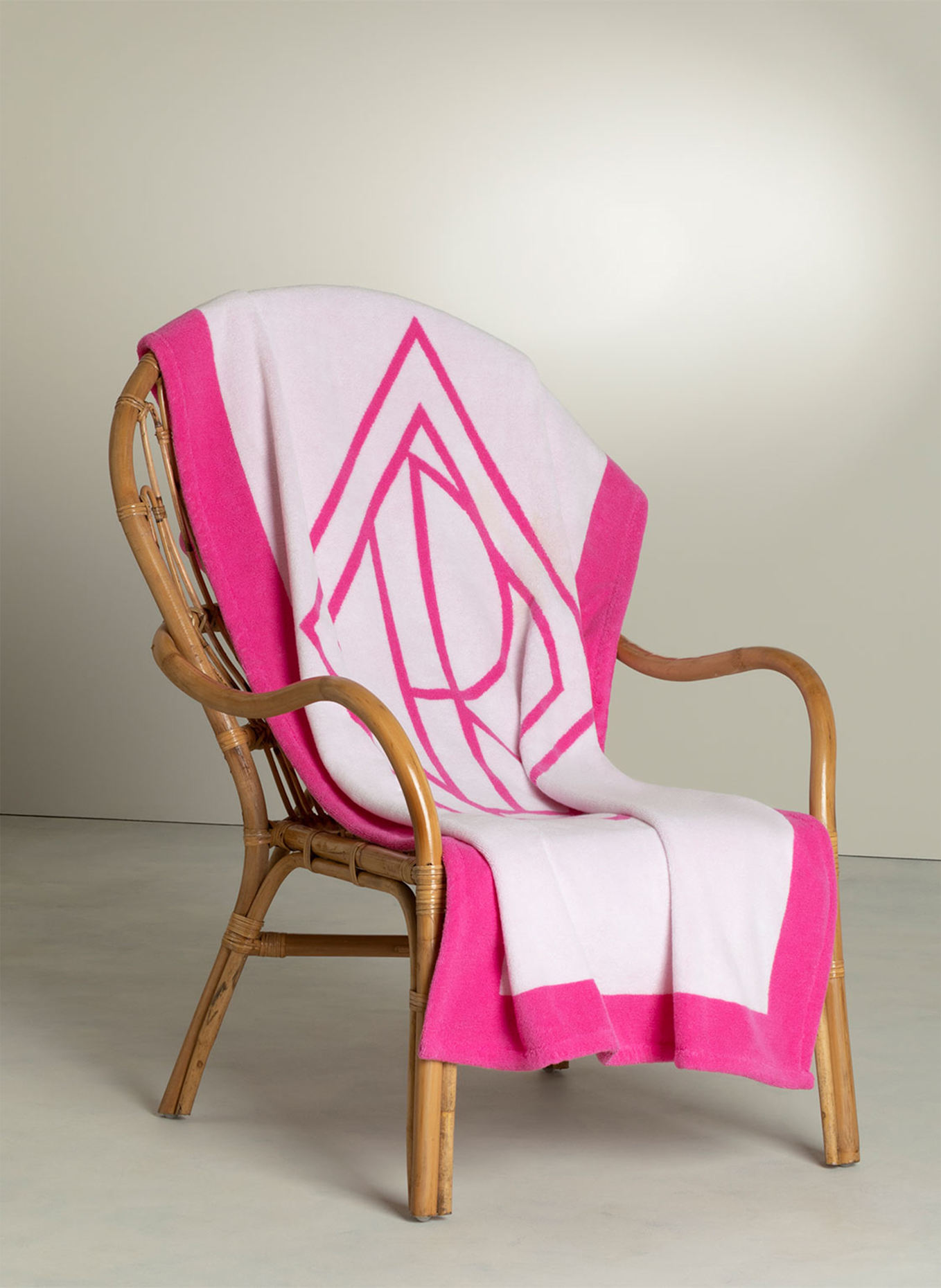 RALPH LAUREN HOME Strandtuch BLAIR: WEISS/ LILA