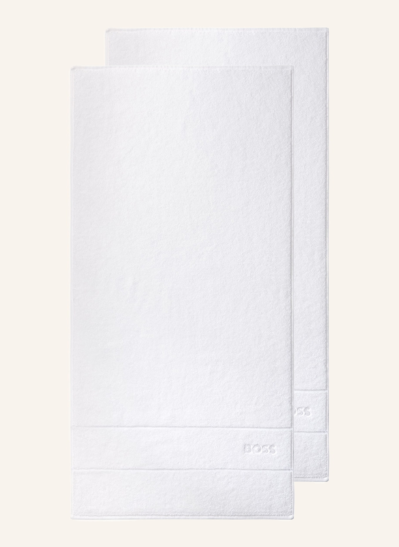 BOSS Handtuch 2er Set PLAIN: WEISS
