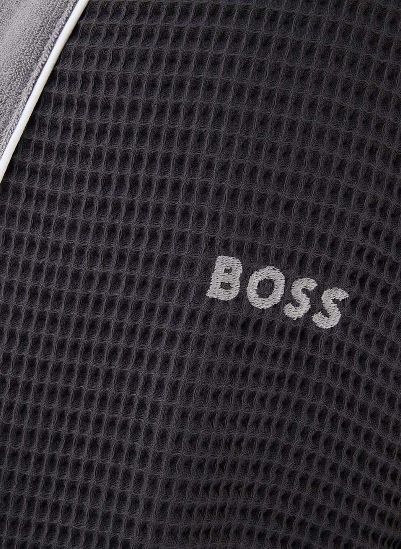 BOSS Bademantel THERMS: DUNKELGRAU