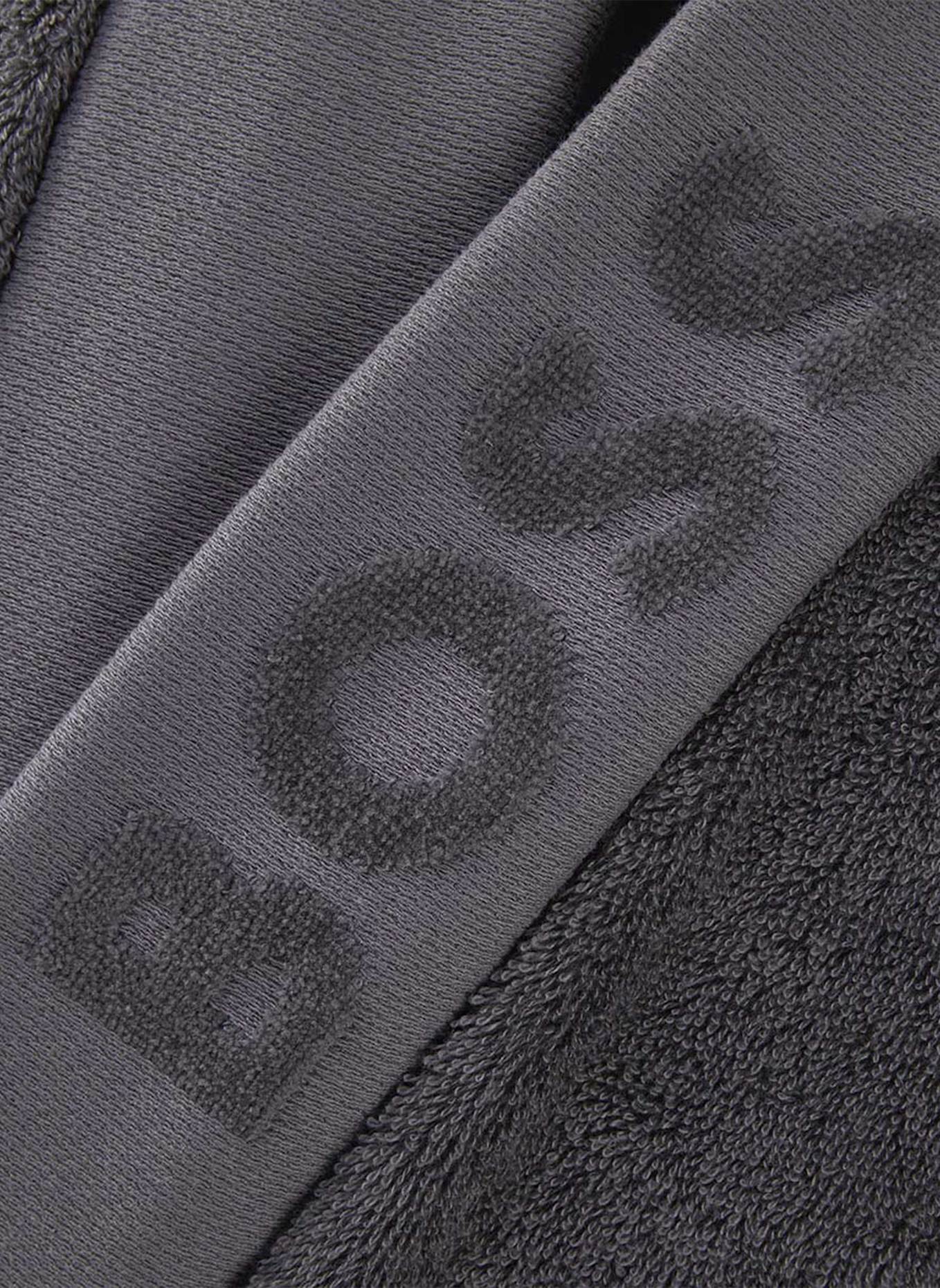 BOSS Bademantel PLAIN: DUNKELGRAU