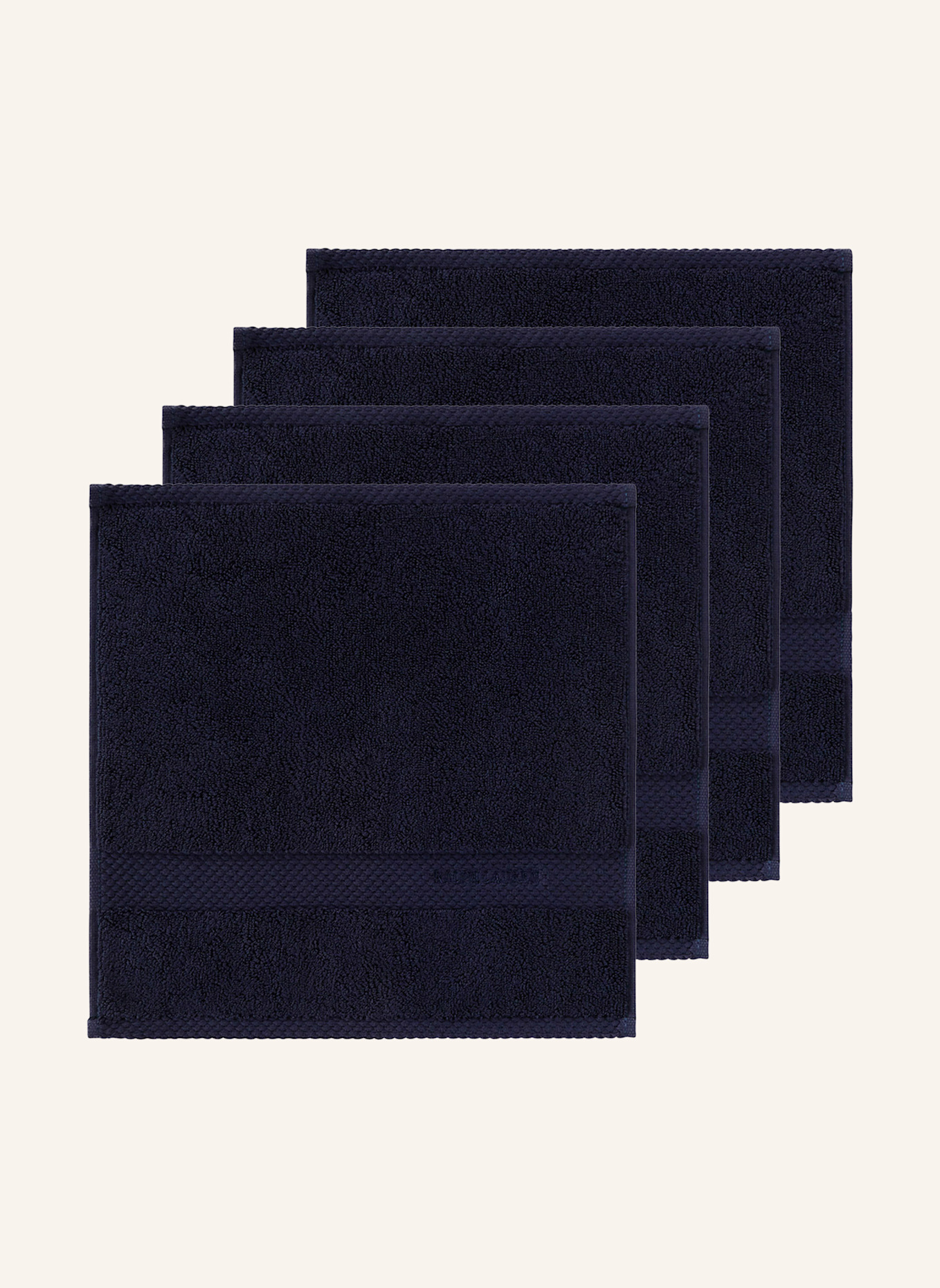 RALPH LAUREN HOME Waschlappen 4er Set AVENUE: DUNKELBLAU