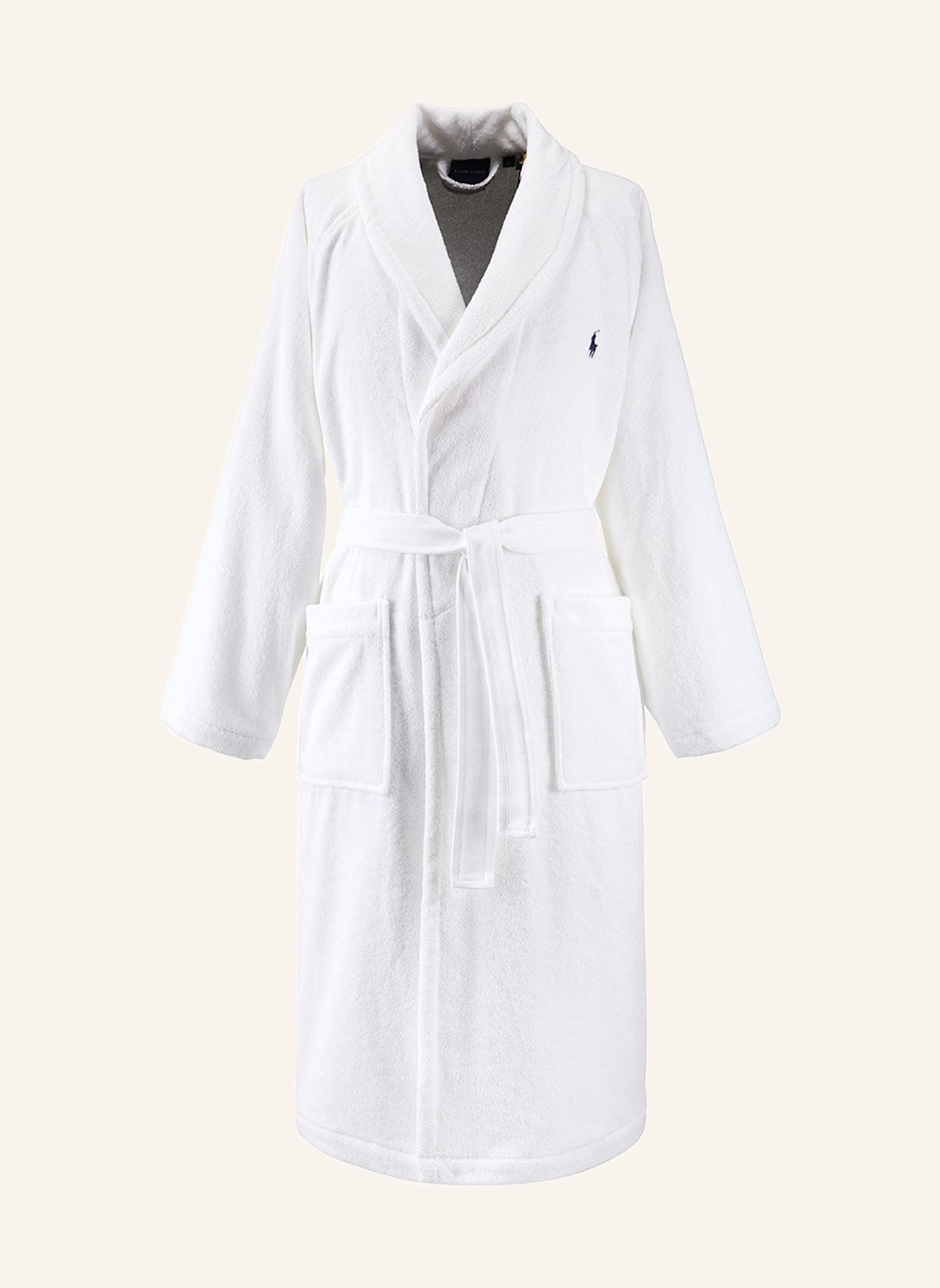 RALPH LAUREN HOME Bademantel POLOPLAYER: WEISS