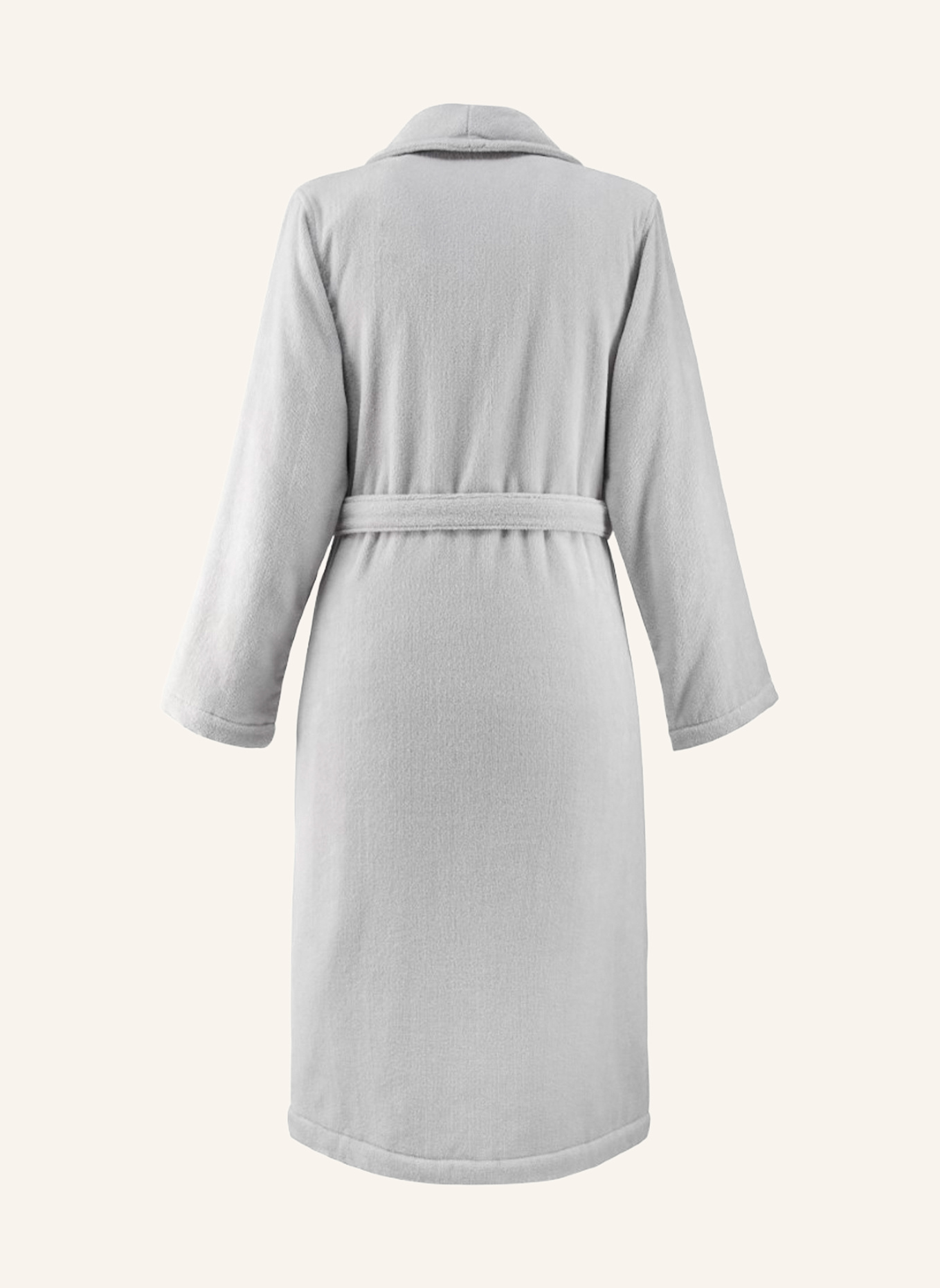 LACOSTE Bademantel LRENE: GRAU