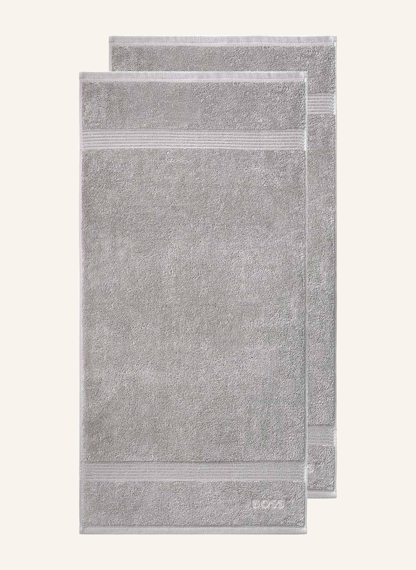 BOSS Handtuch 2er Set LOFT: SILBER
