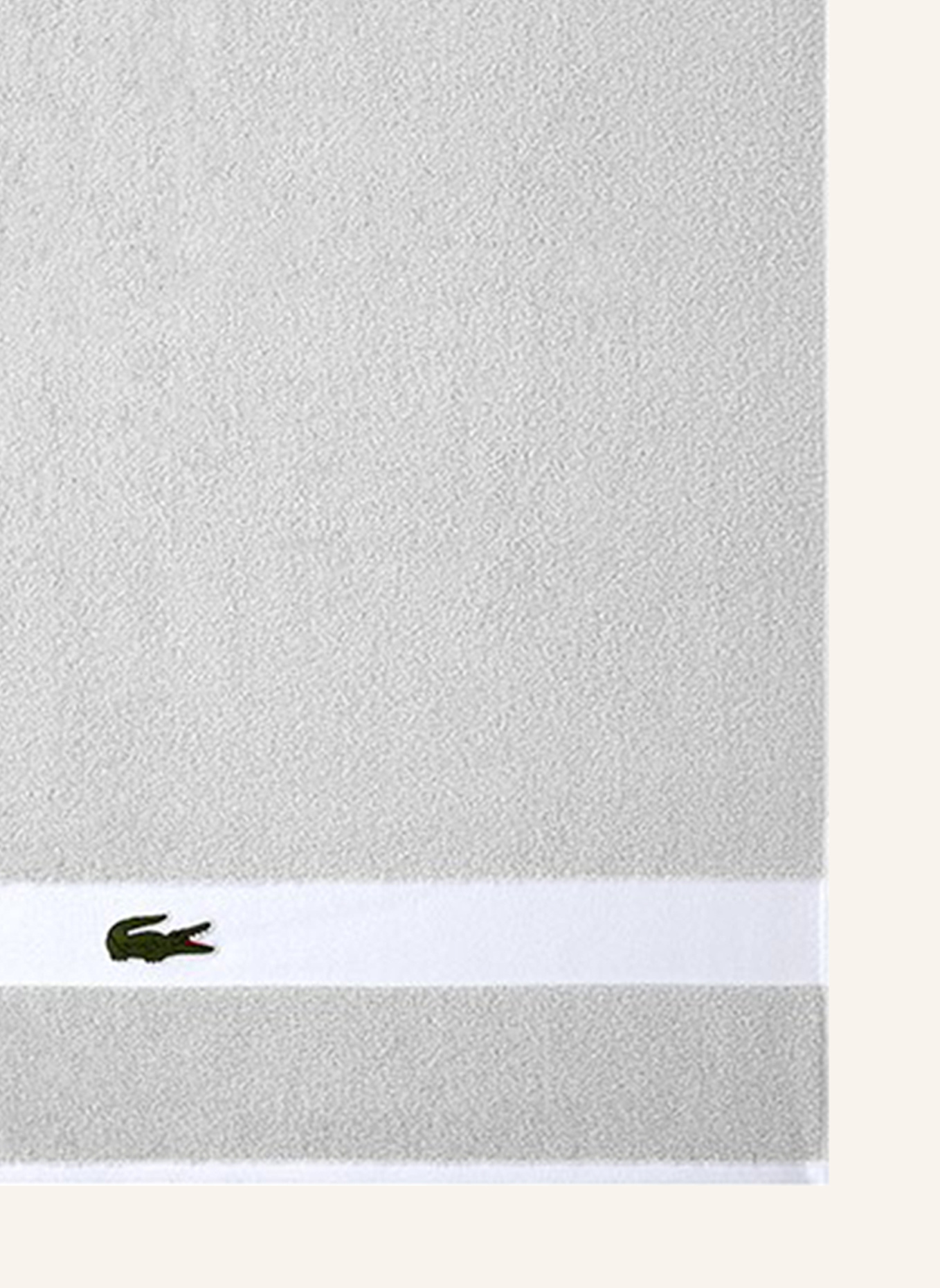 LACOSTE Badetuch LCASUAL: HELLGRAU