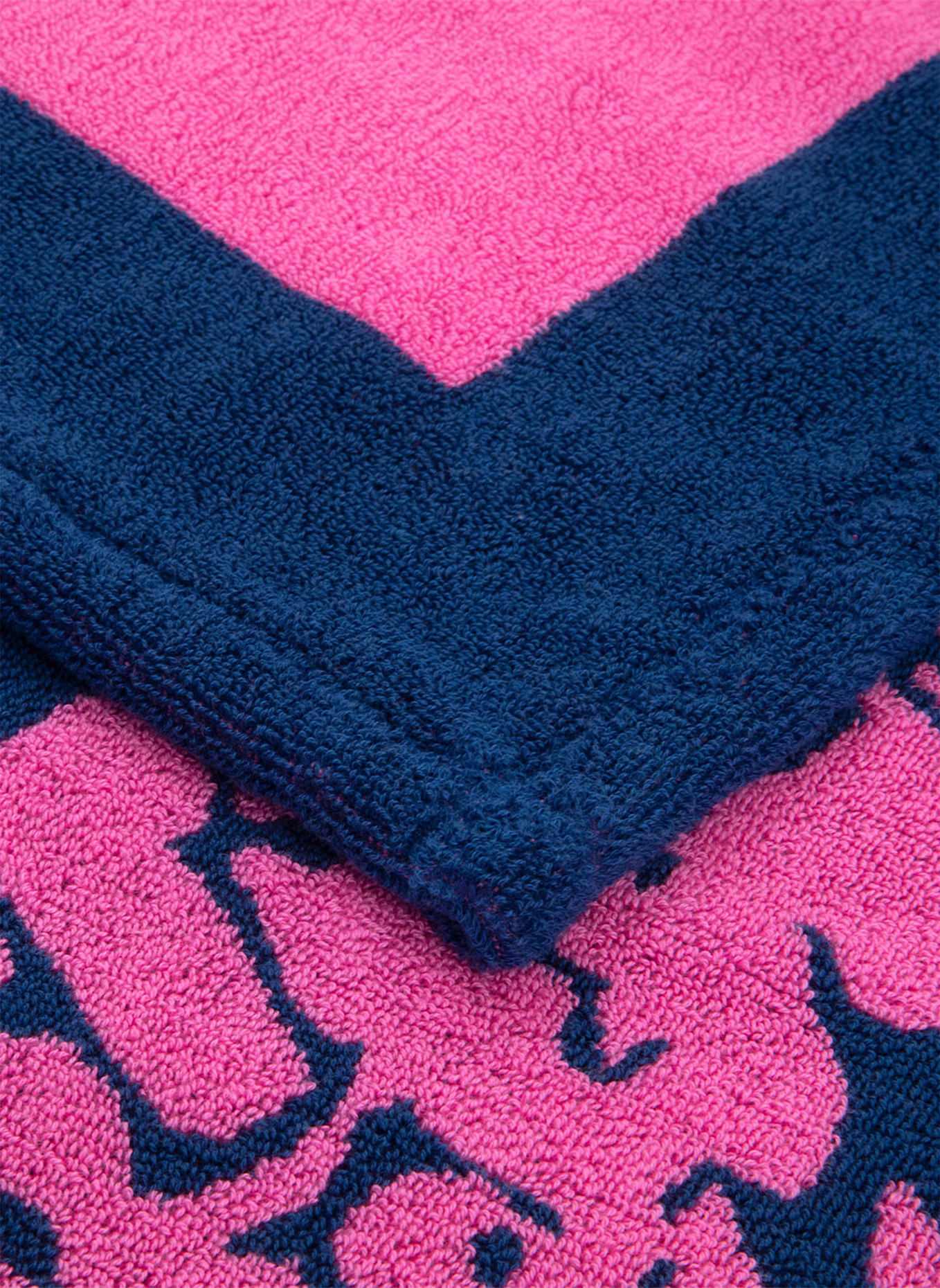 RALPH LAUREN HOME Strandtuch POLOJACQ: PINK/ DUNKELBLAU