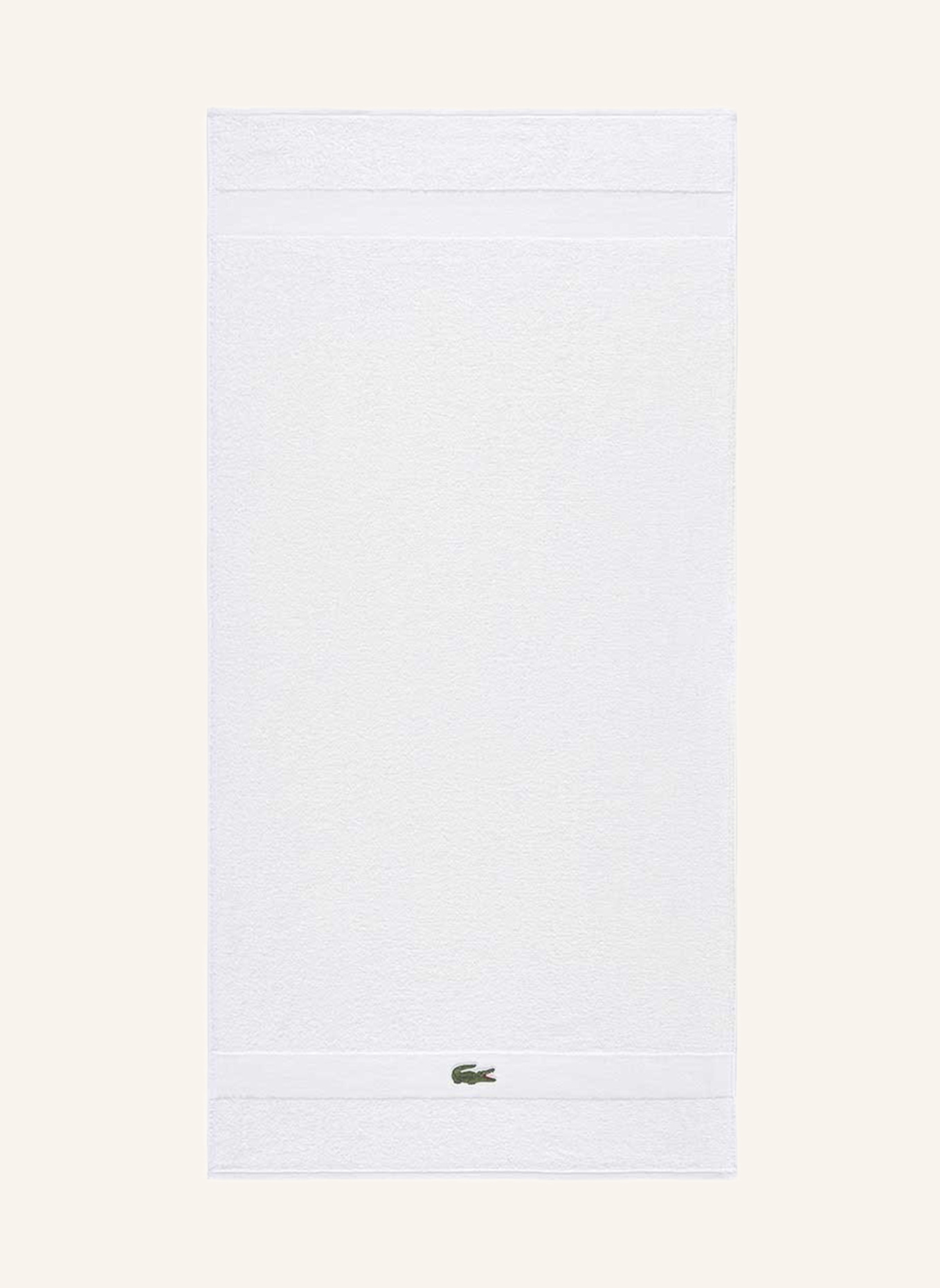 LACOSTE Duschtuch LCASUAL: WEISS