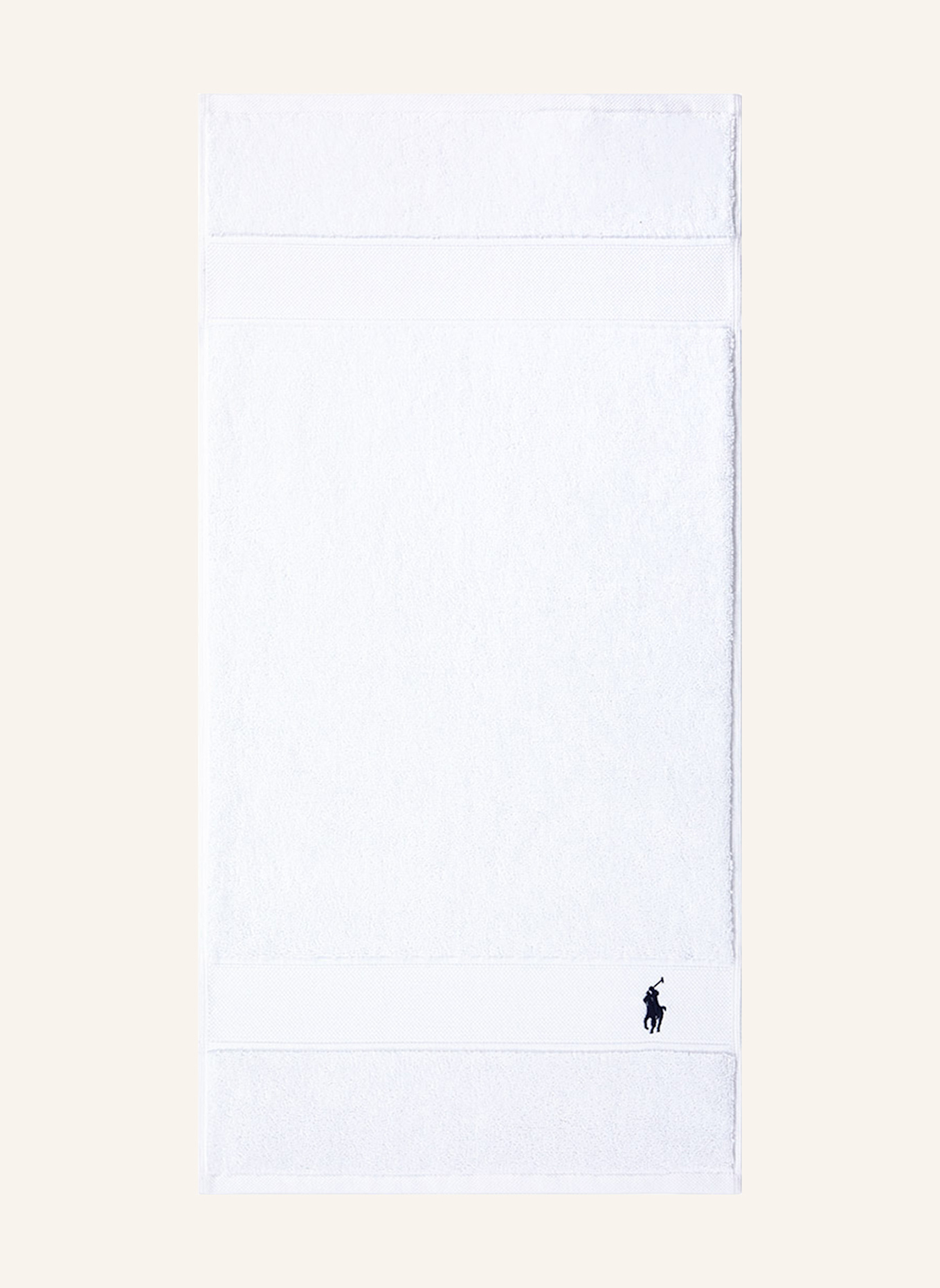 RALPH LAUREN HOME Gästetuch 2er Set POLOPLAYER: WEISS