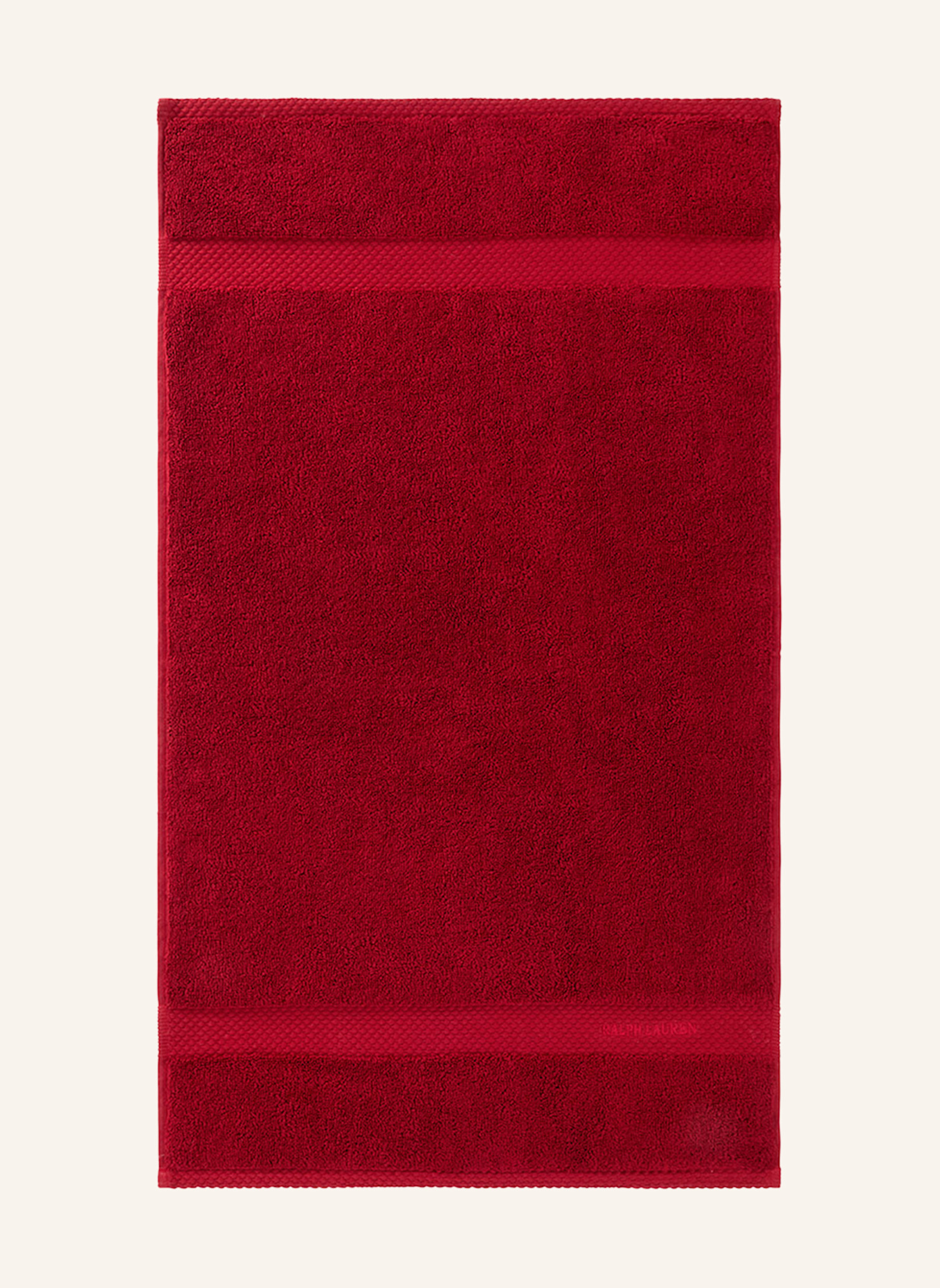 RALPH LAUREN HOME Gästetuch AVENUE: ROT
