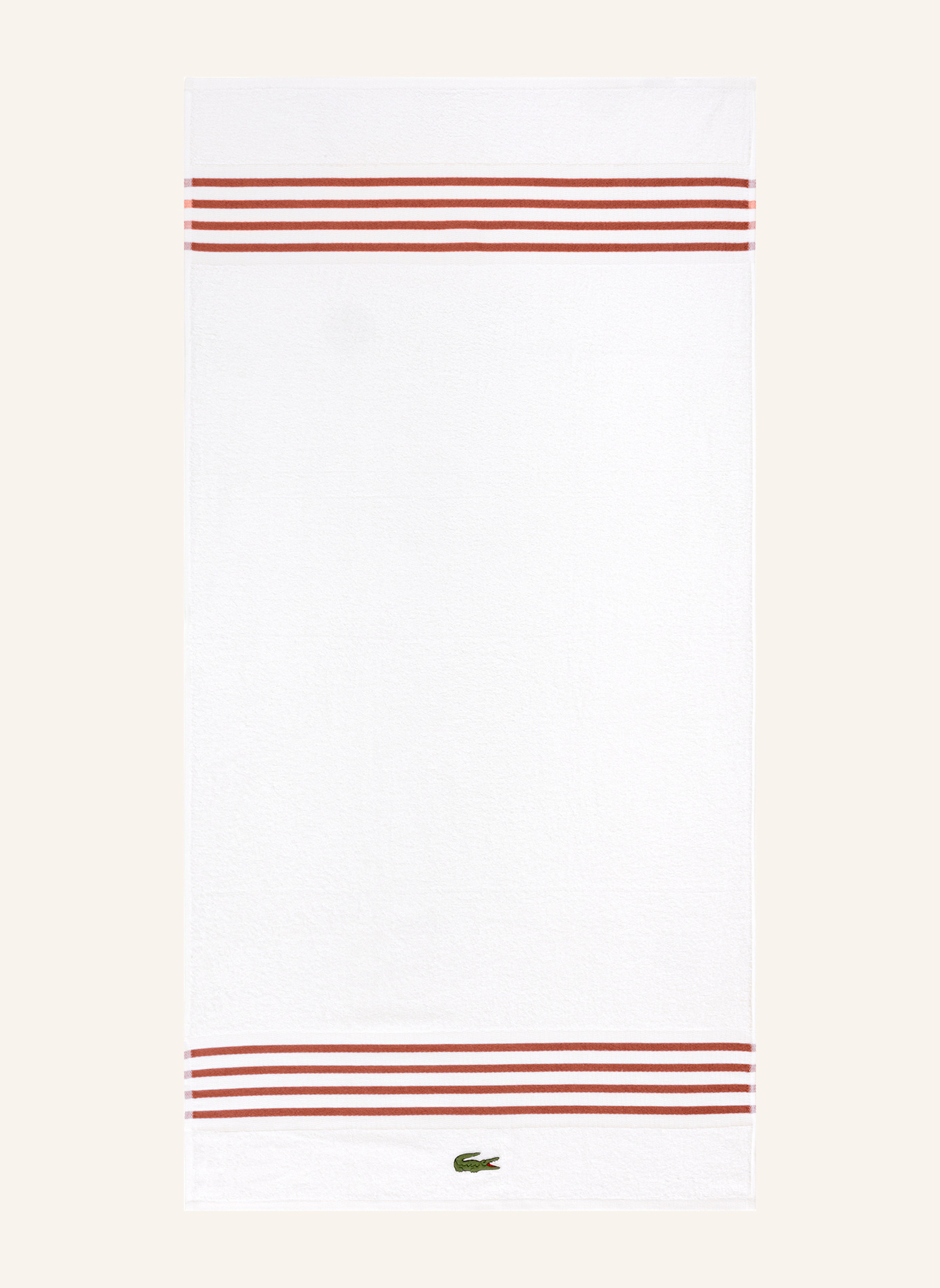 LACOSTE Duschtuch LCOURTLI: BRAUN