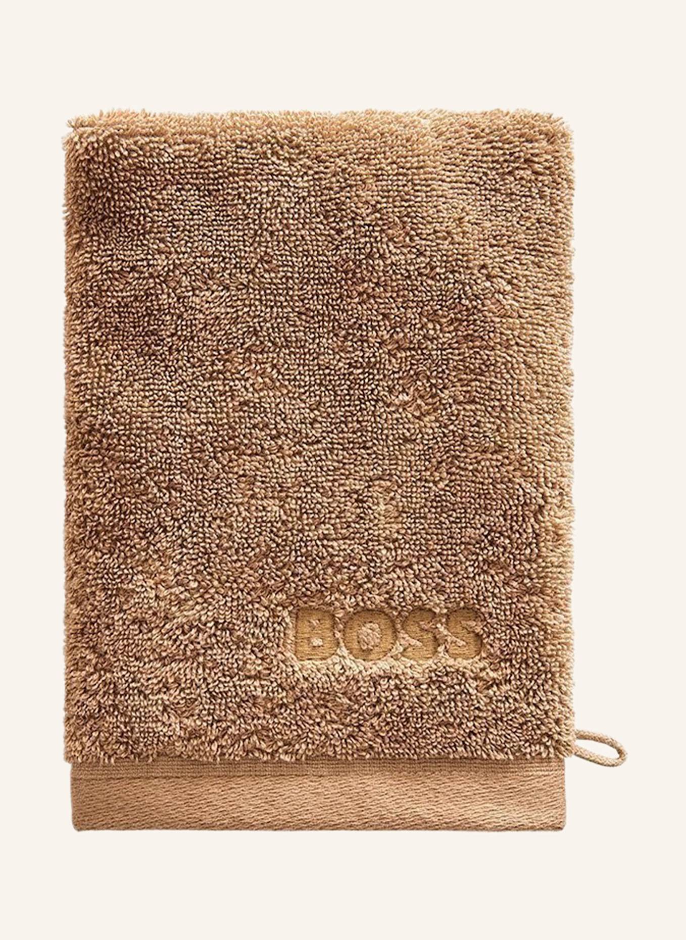 BOSS Waschhandschuh 4er Set LOFT: CAMEL