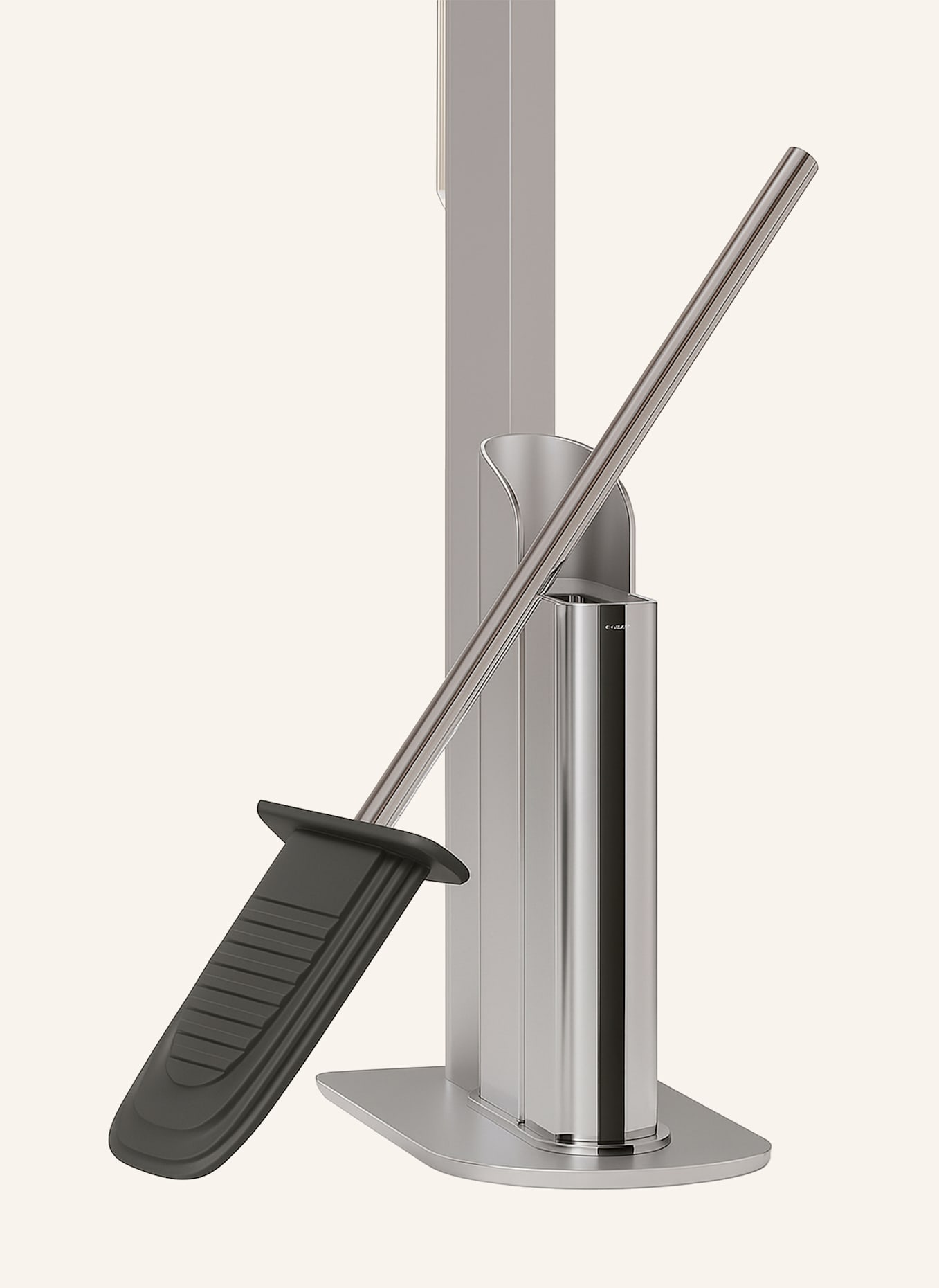 COSMIC WC-Bürstenkombination und Toilettenpapierhalter FLAT: SILBER