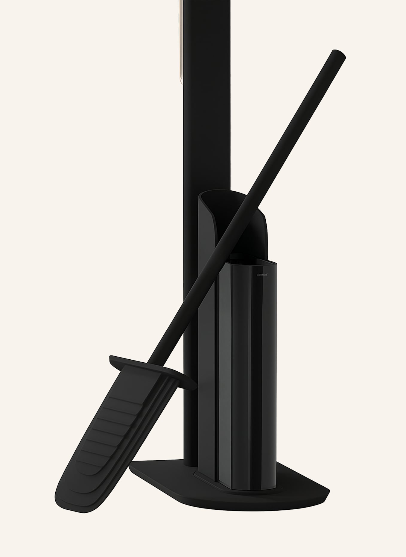 COSMIC WC-Bürstenkombination und Toilettenpapierhalter FLAT: SCHWARZ