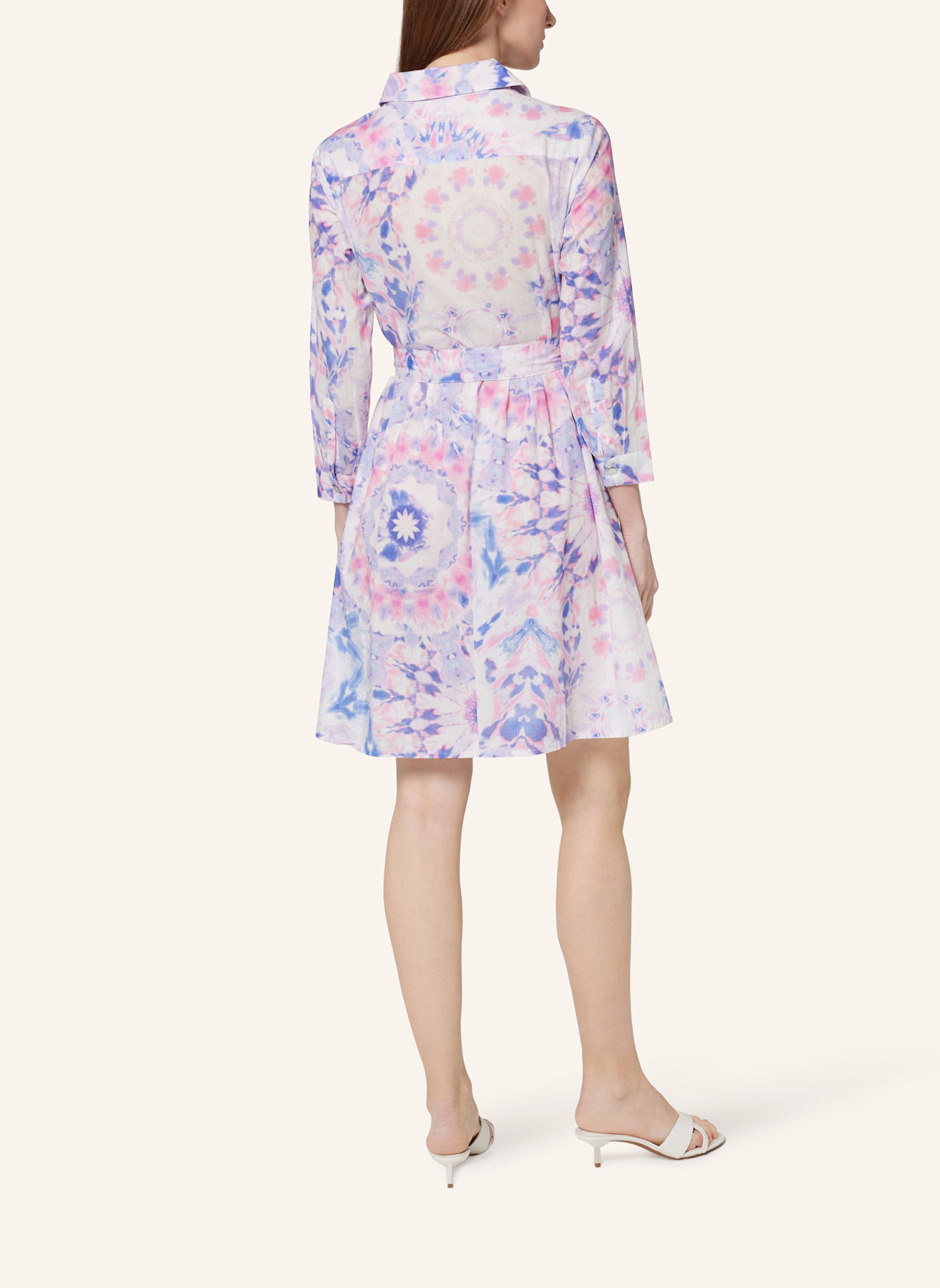 Bellasor Hemdblusenkleid FLORA: WEISS/ ROSA/ HELLBLAU/ LILA