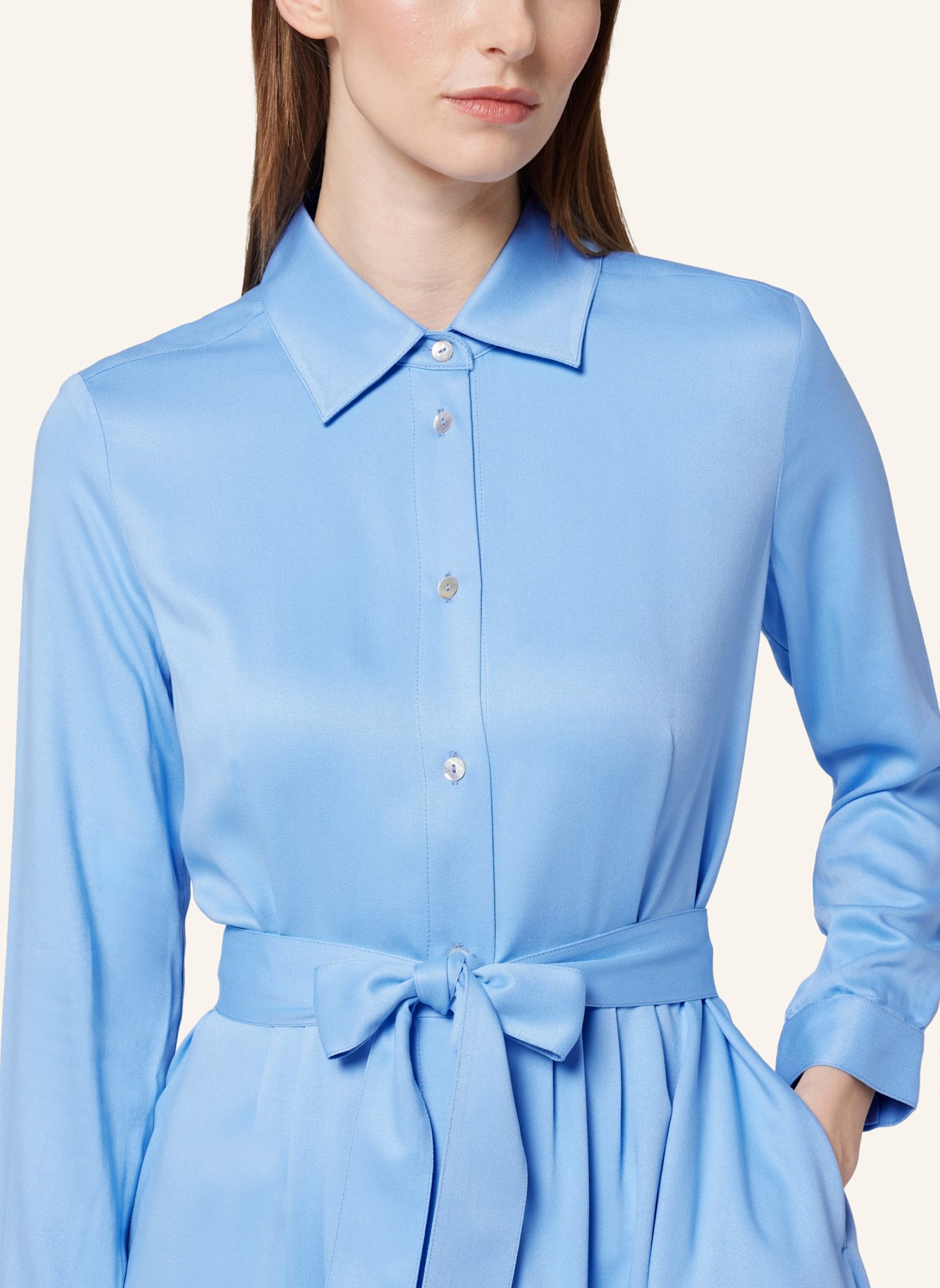 Bellasor Hemdblusenkleid LARA: HELLBLAU