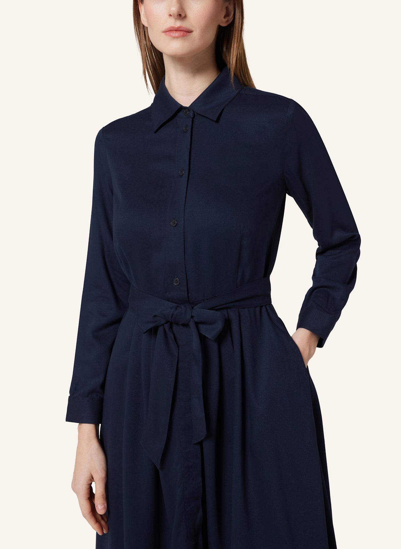 Bellasor Hemdblusenkleid LARA: DUNKELBLAU