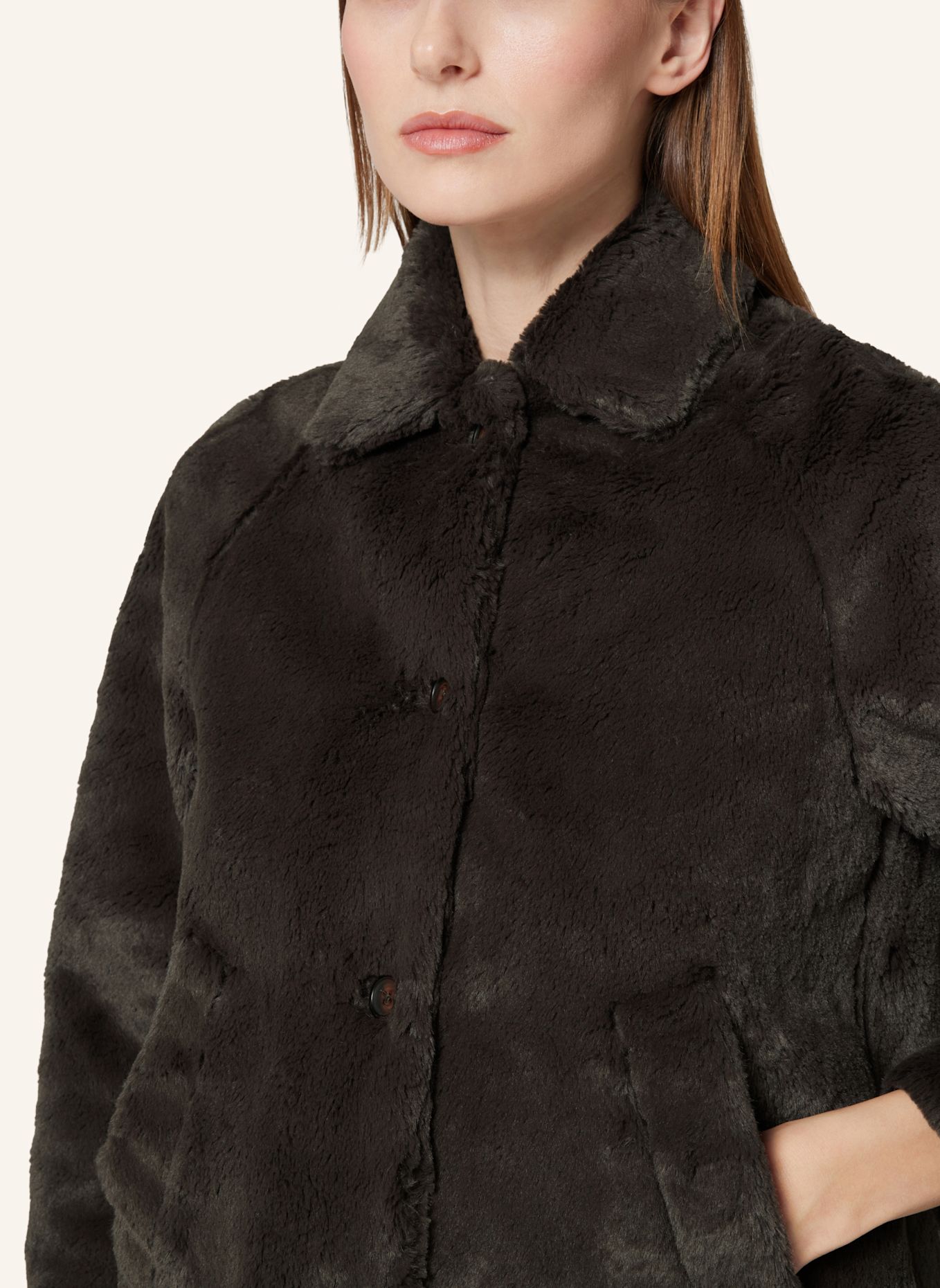 Bellasor Kunstfell-Jacke JELA: BRAUN