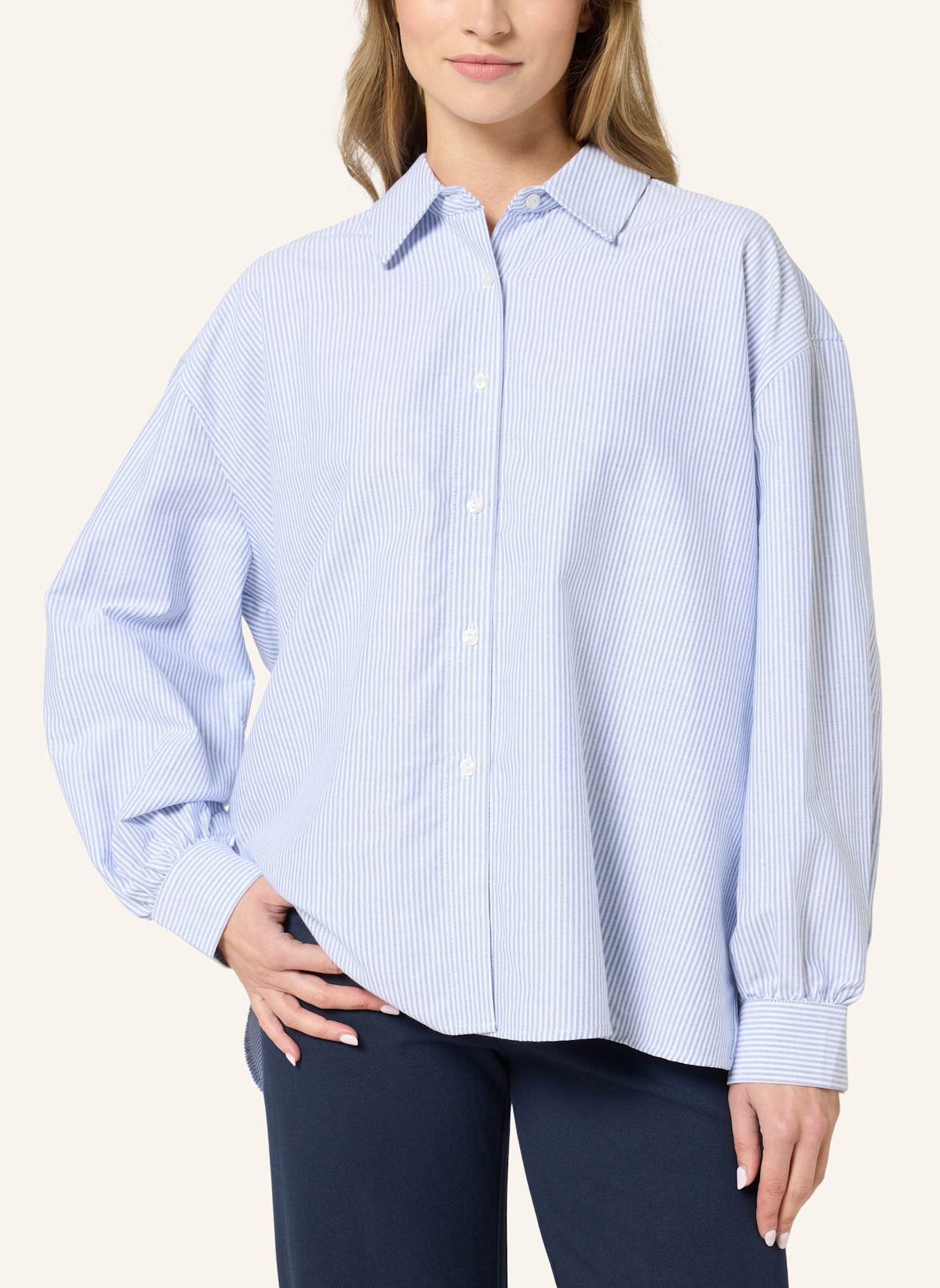 Bellasor Bluse MILEY: DUNKELBLAU/ WEISS