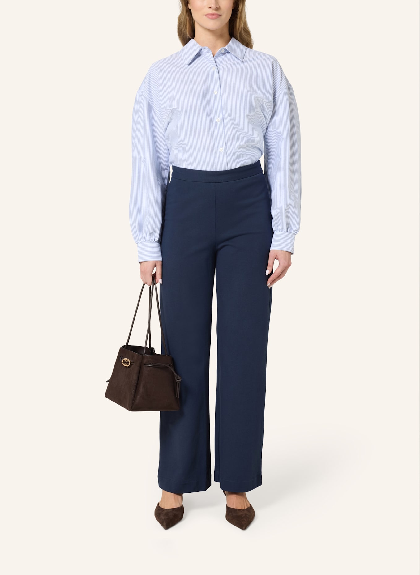 Bellasor Bluse MILEY: DUNKELBLAU/ WEISS