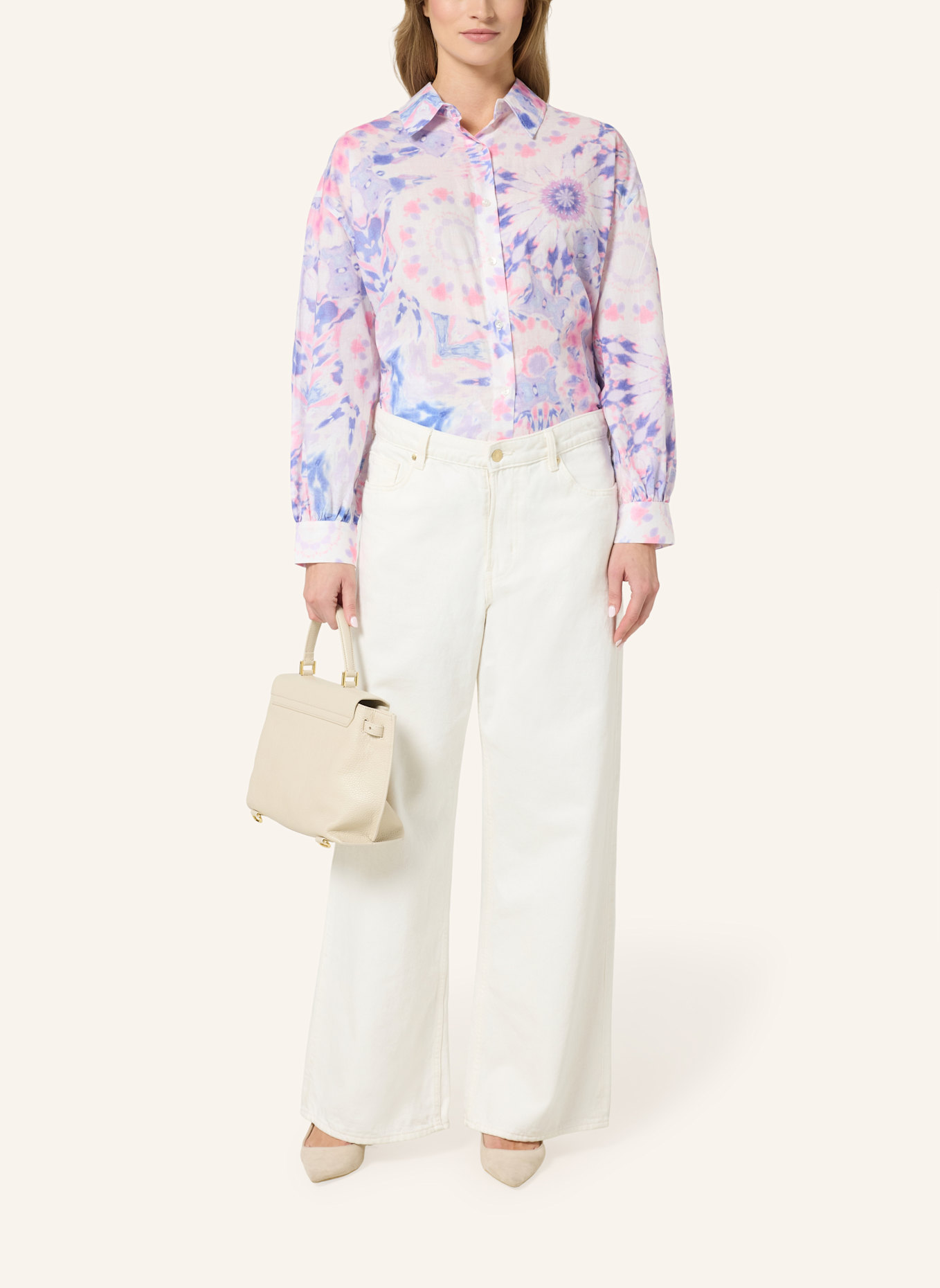 Bellasor Bluse FLORINA: WEISS/ ROSA/ HELLBLAU/ LILA