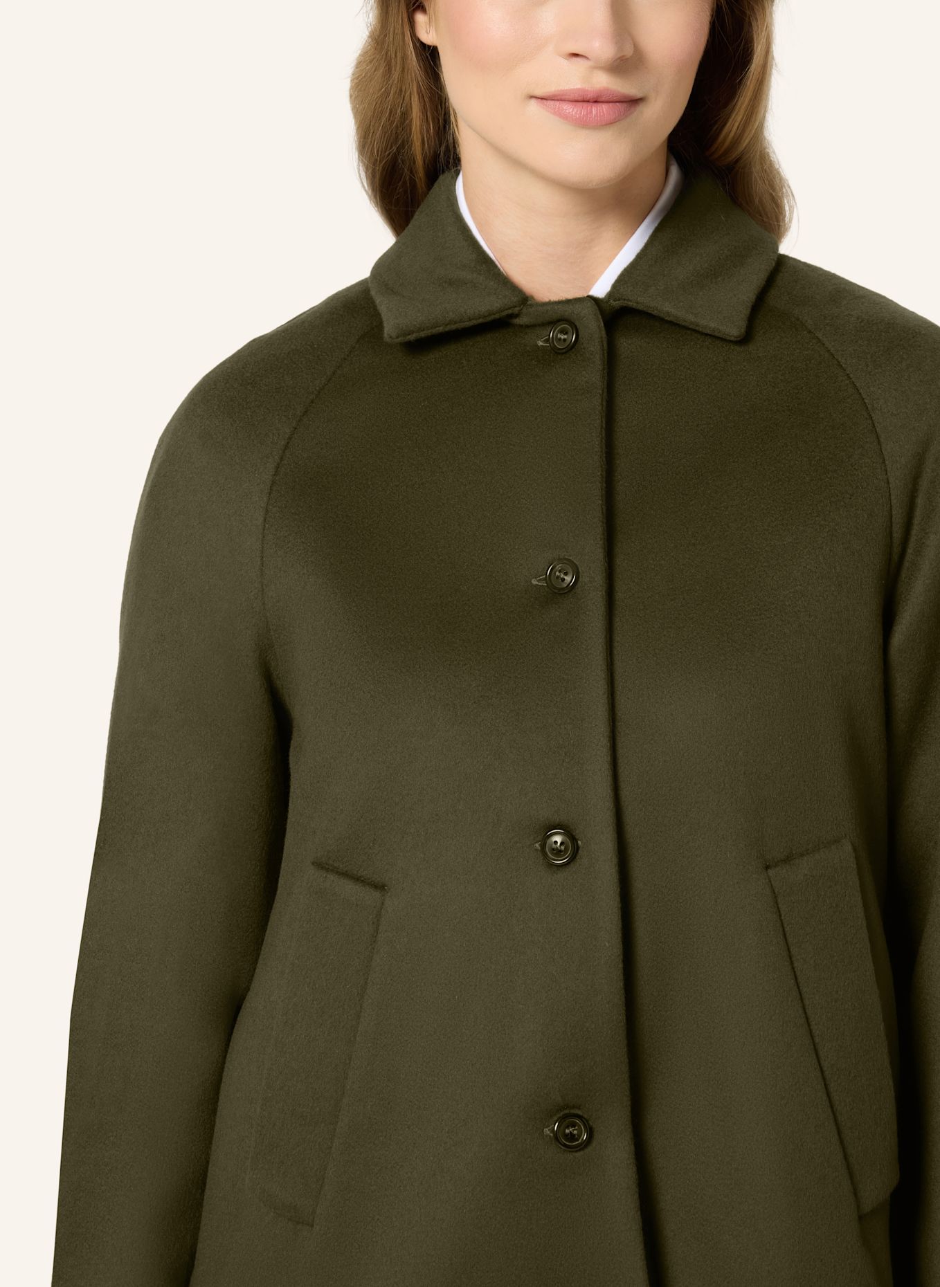 Bellasor Kastenjacke MALA with Cashmere: OLIV