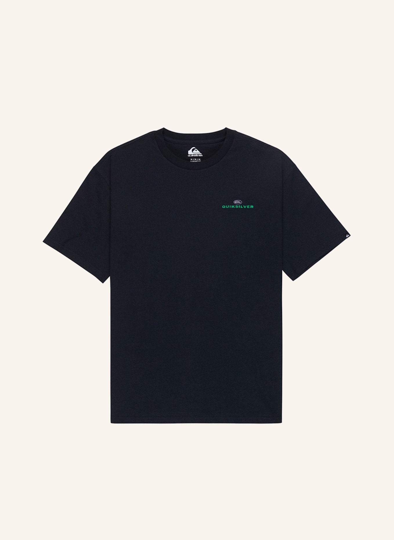 QUIKSILVER T-Shirt UPSIDE DOWN: SCHWARZ