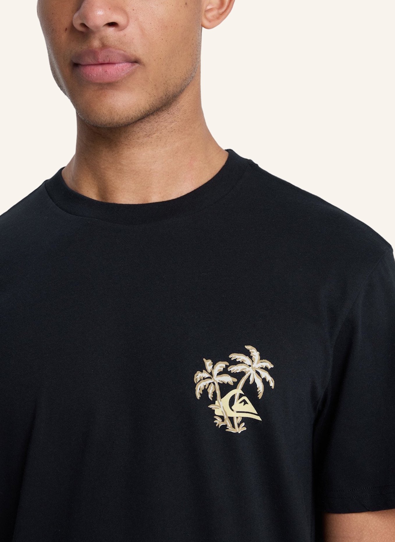 QUIKSILVER T-Shirt EVO LEARNING FROM NATURE: SCHWARZ