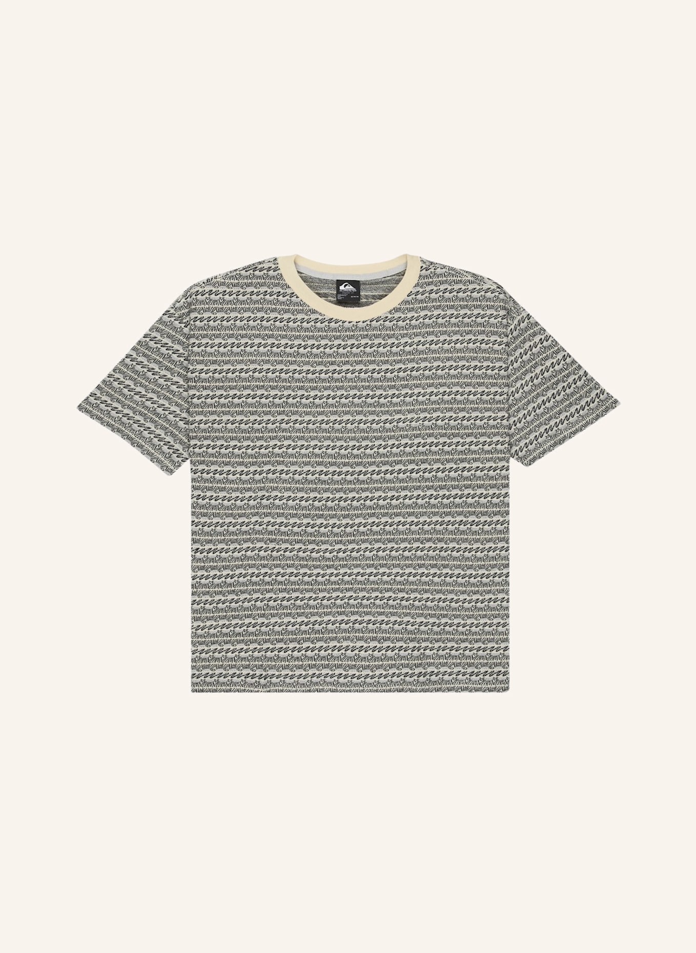 QUIKSILVER T-Shirt OKANO JACQUARD: ECRU