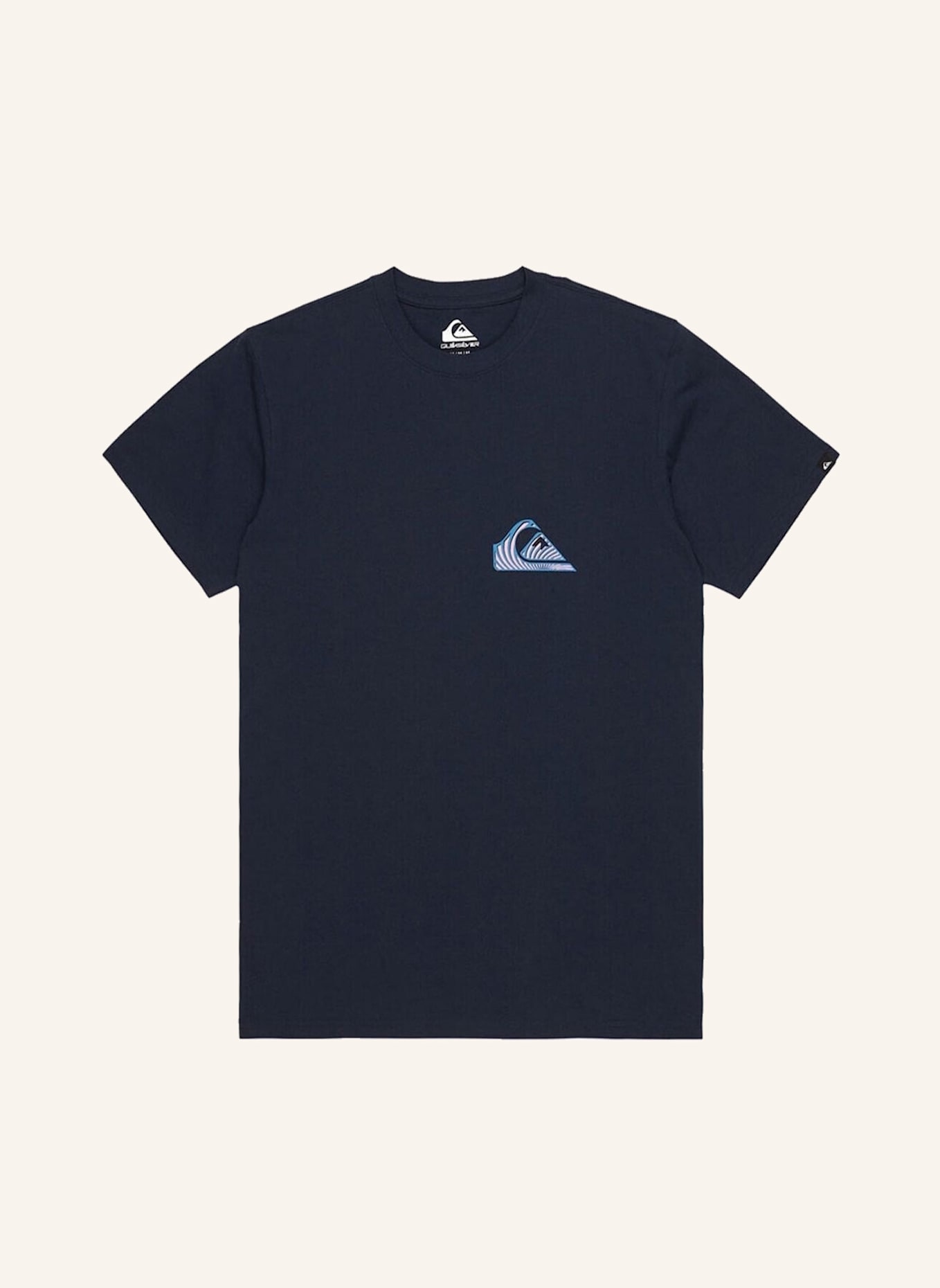 QUIKSILVER T-Shirt WINDOW PANE: BLAU
