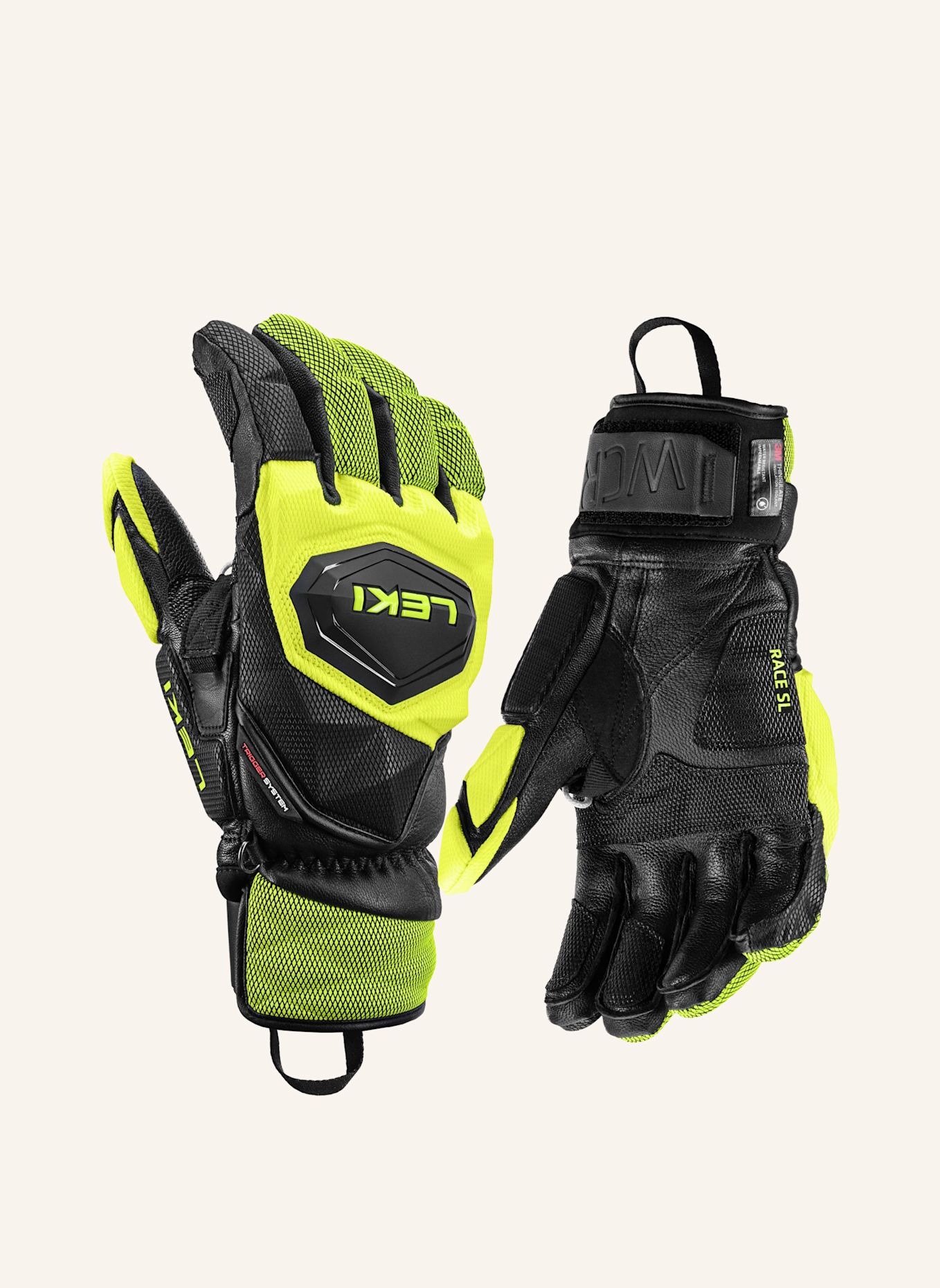 LEKI Handschuh WCR VENOM SL 3D: GELB