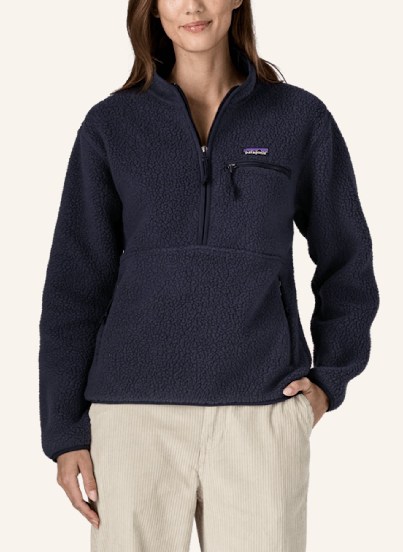 patagonia Fleece RETRO PILE: BLAU