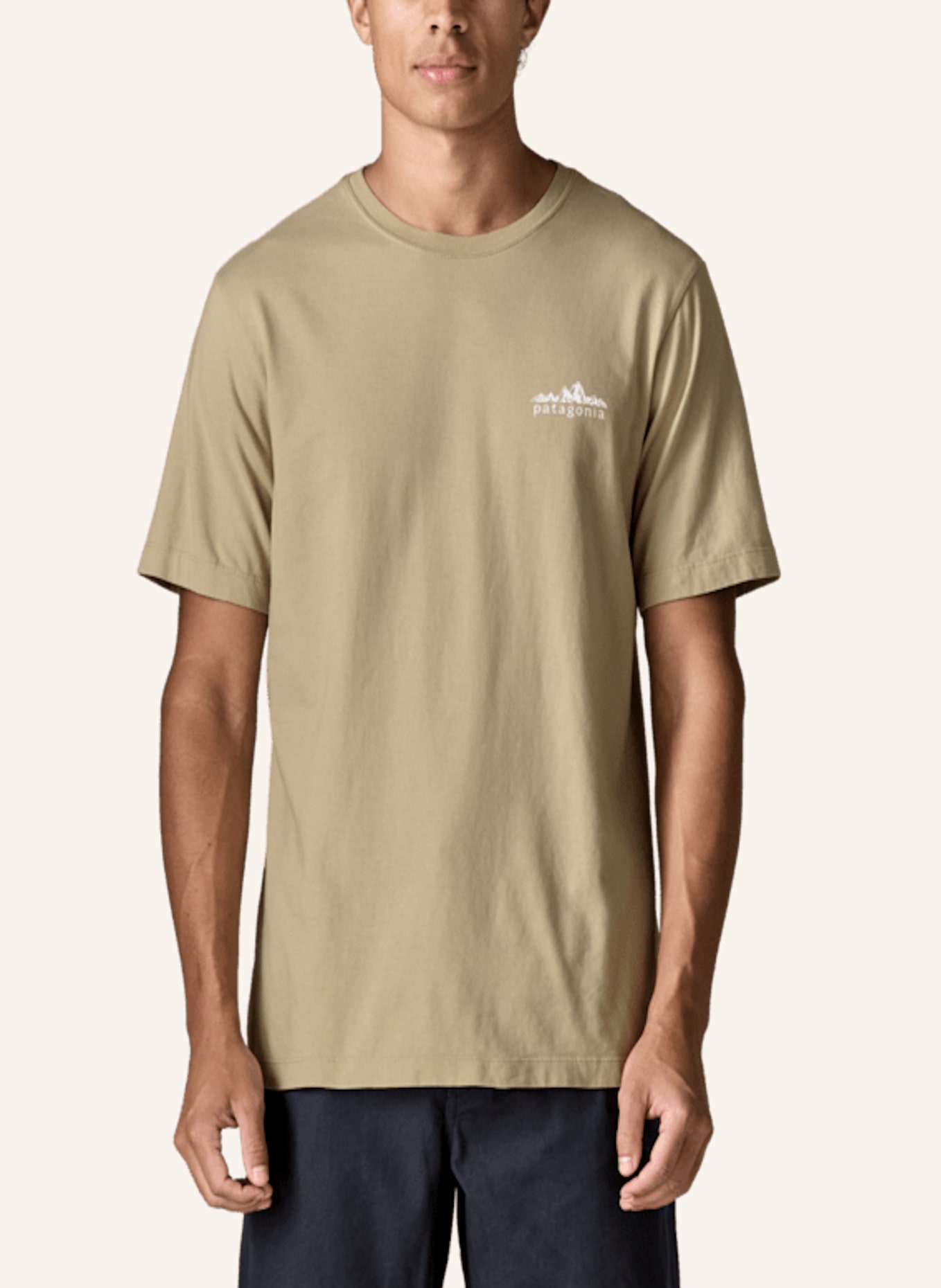 patagonia T-Shirt FITZ ROY FOOTHILLS: BEIGE