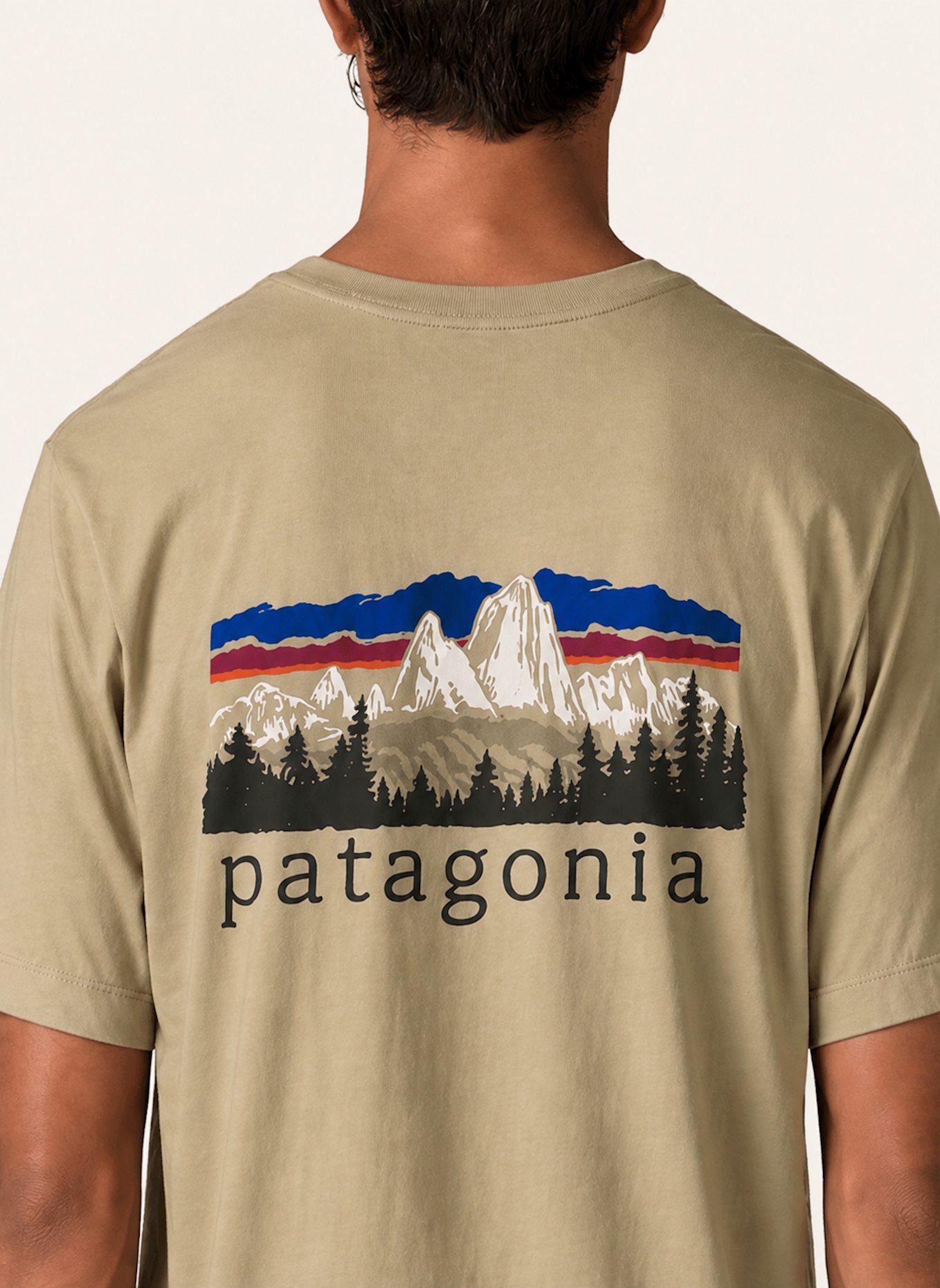 patagonia T-Shirt FITZ ROY FOOTHILLS: BEIGE