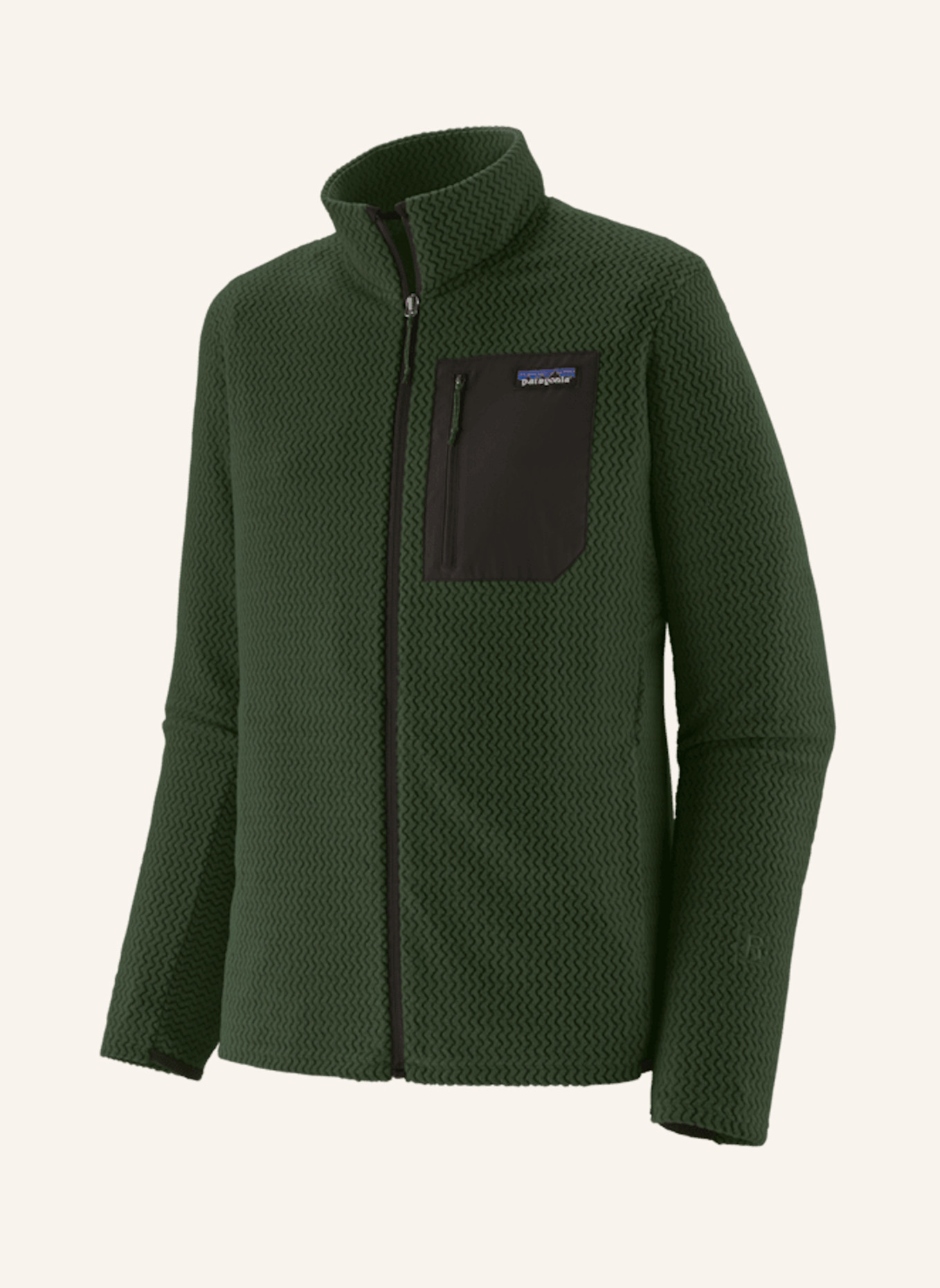 patagonia Fleecejacke R1® AIR: GRÜN