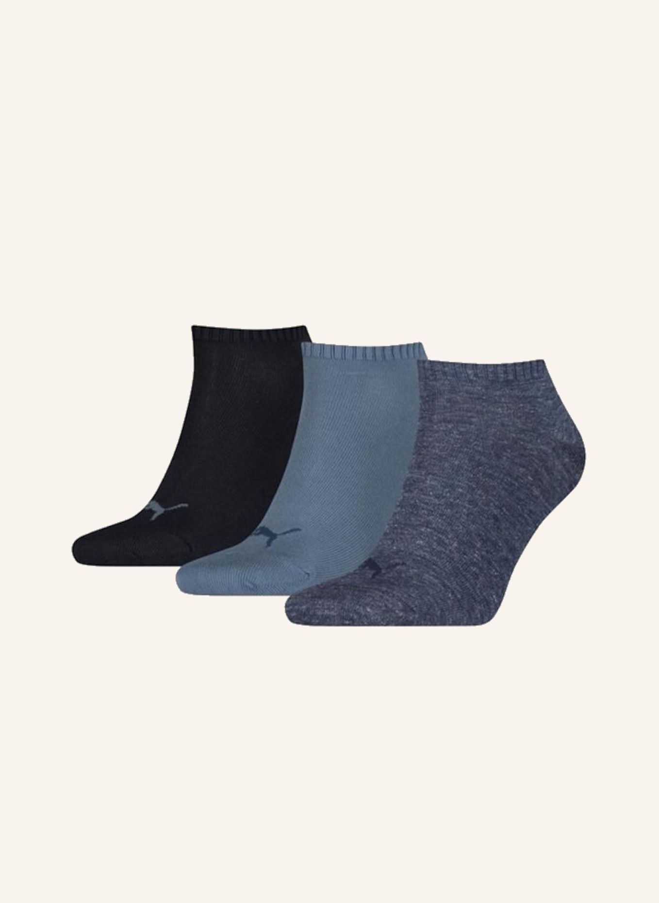 PUMA Socken SNEAKER PLAIN 3-PACK: BLAU