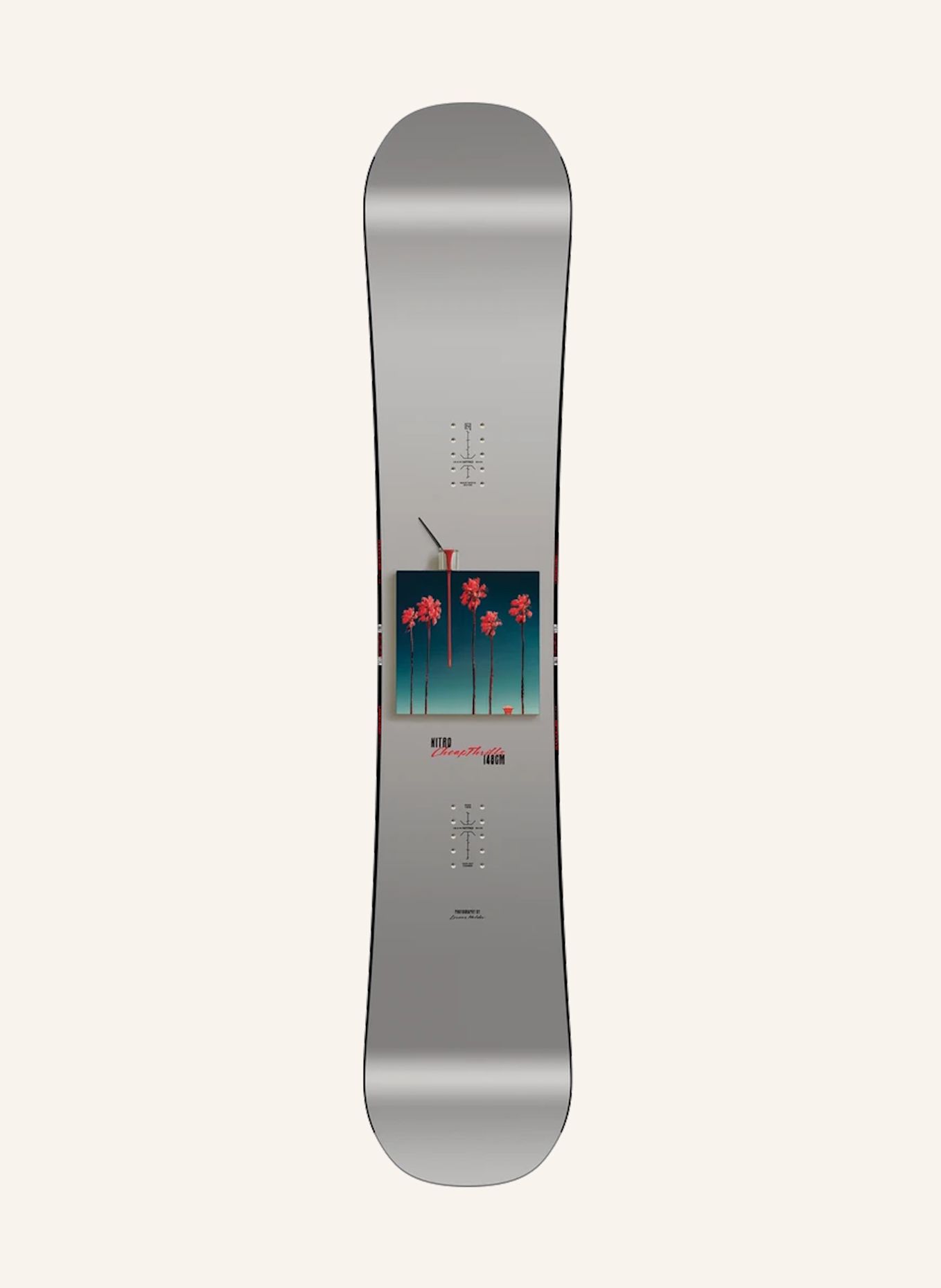NITRO Snowboard CHEAP THRILLS: ECRU