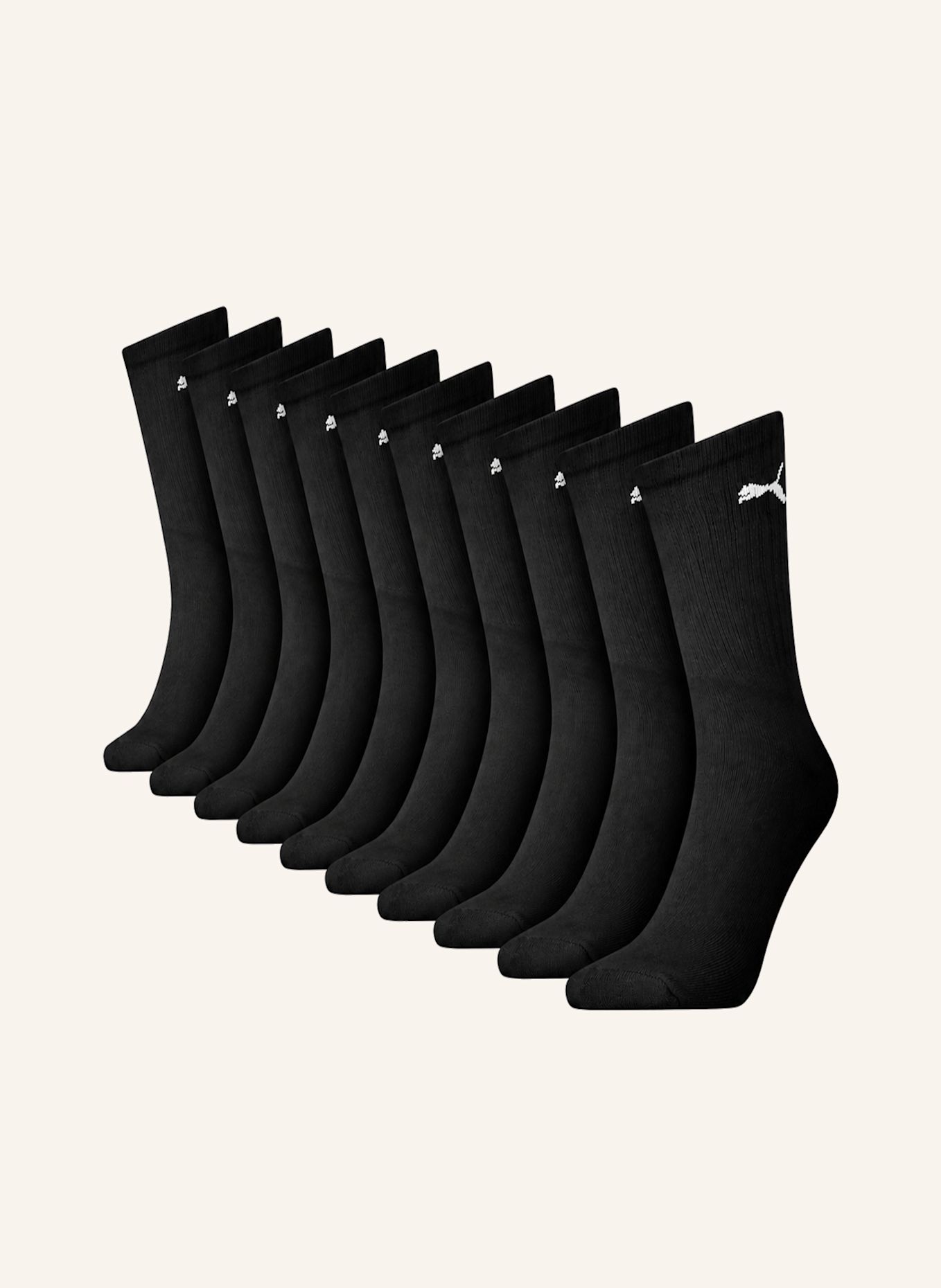 PUMA Sportsocken REGULAR CREW 12-PACK: SCHWARZ