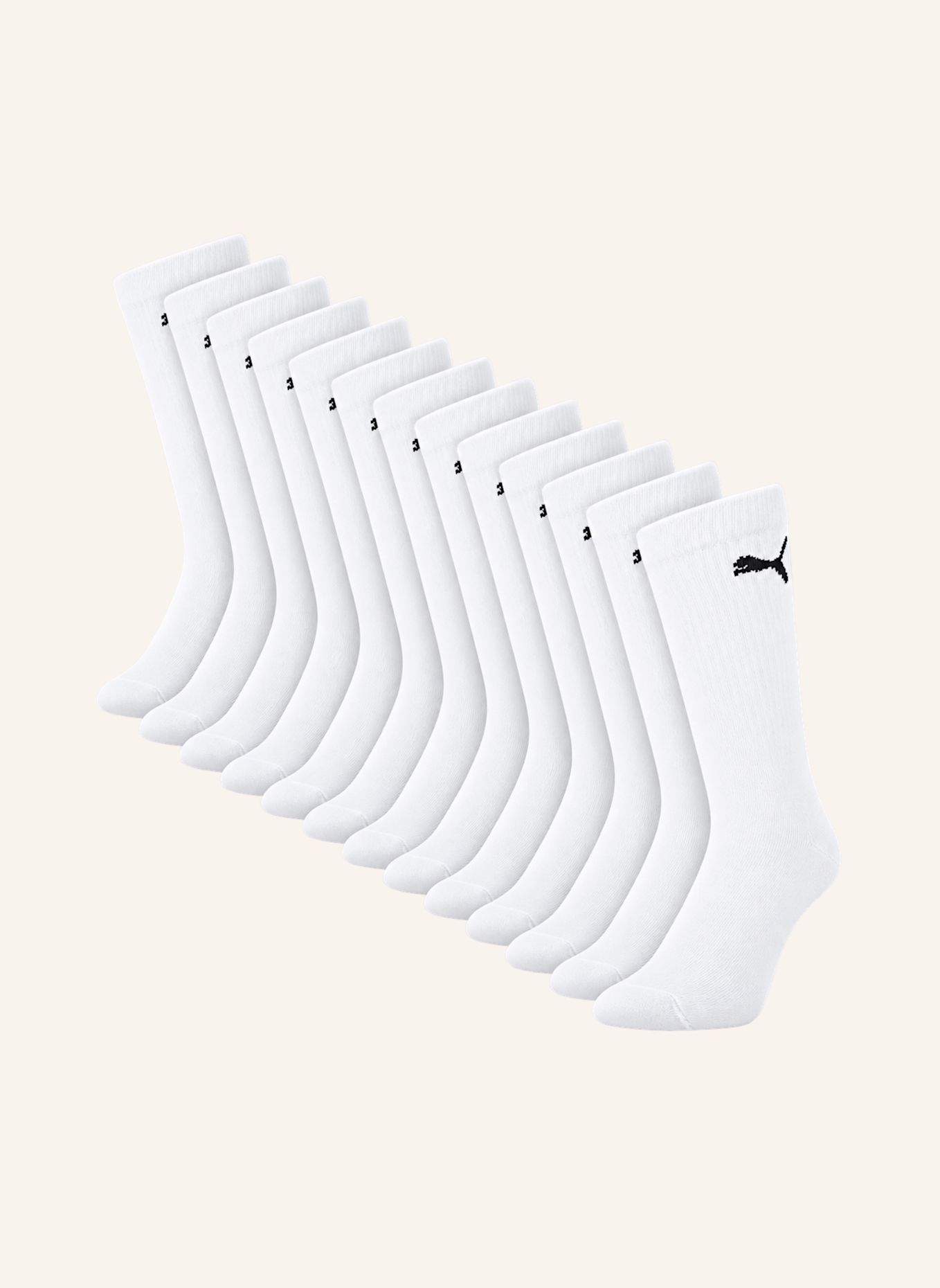 PUMA Sportsocken REGULAR CREW 12-PACK: WEISS