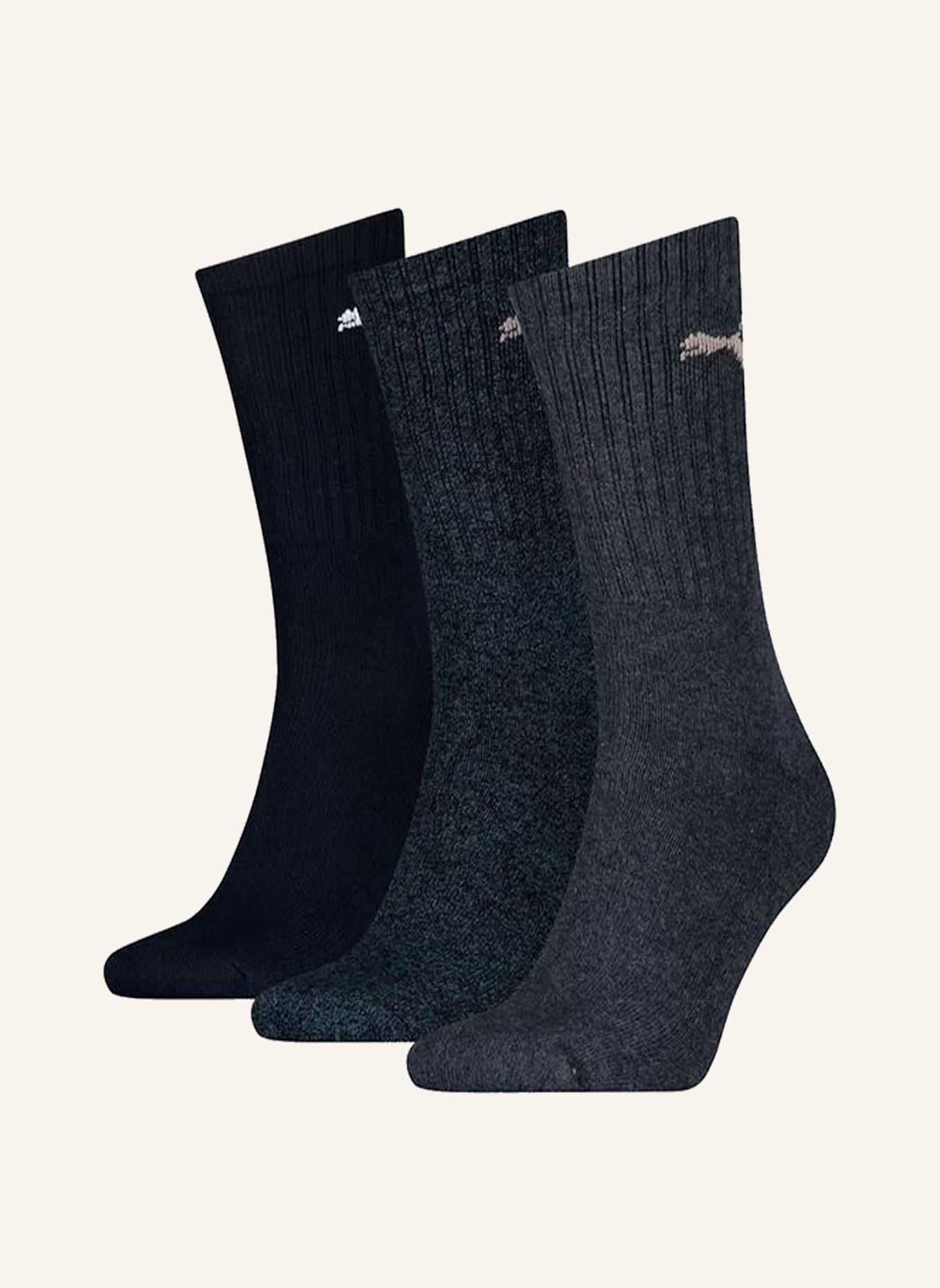 PUMA Sportsocken REGULAR CREW 3-PACK: BLAU