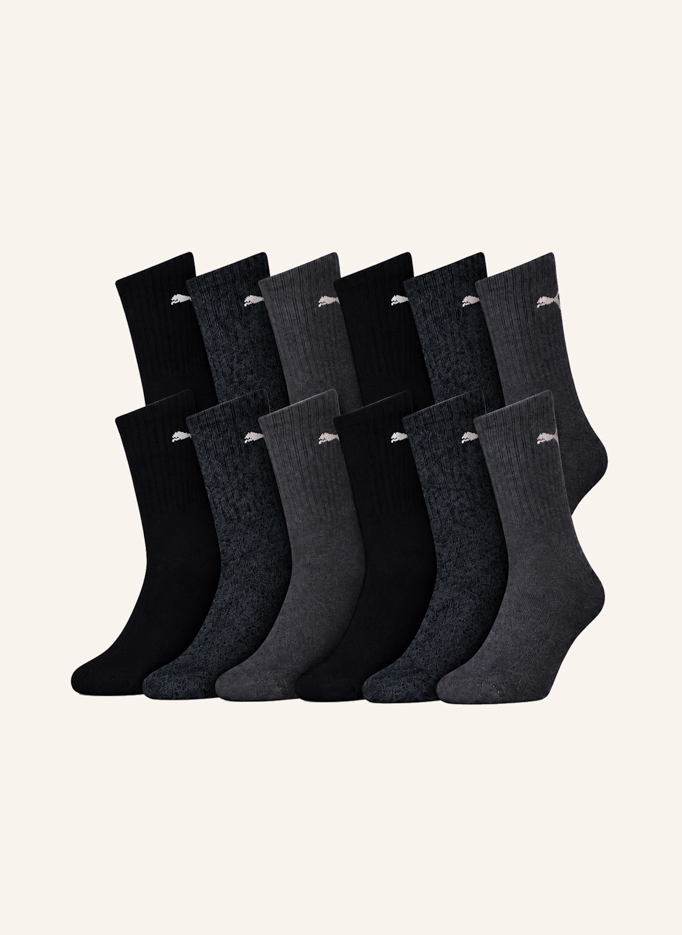 PUMA Sportsocken REGULAR CREW 12-PACK: ECRU