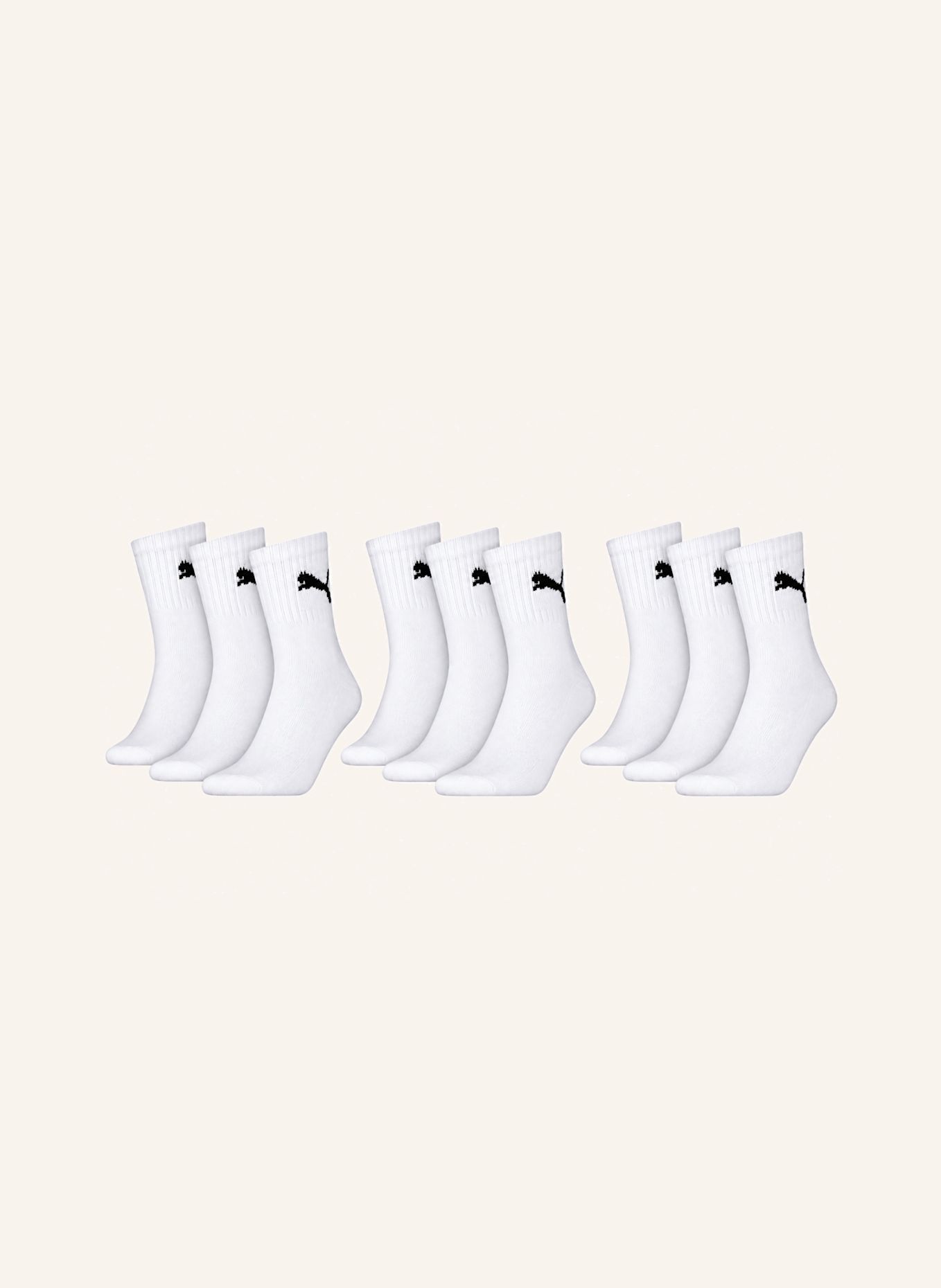 PUMA Sportsocken SHORT CREW 9-PACK: WEISS