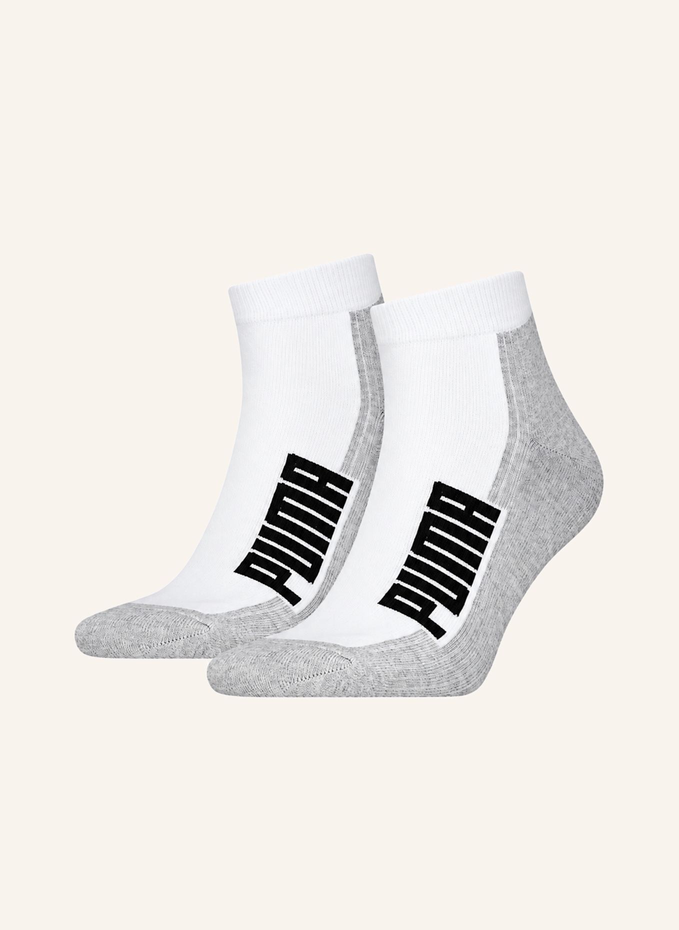 PUMA Socken SNEAKER QUARTER JUMP 2-PACK: WEISS