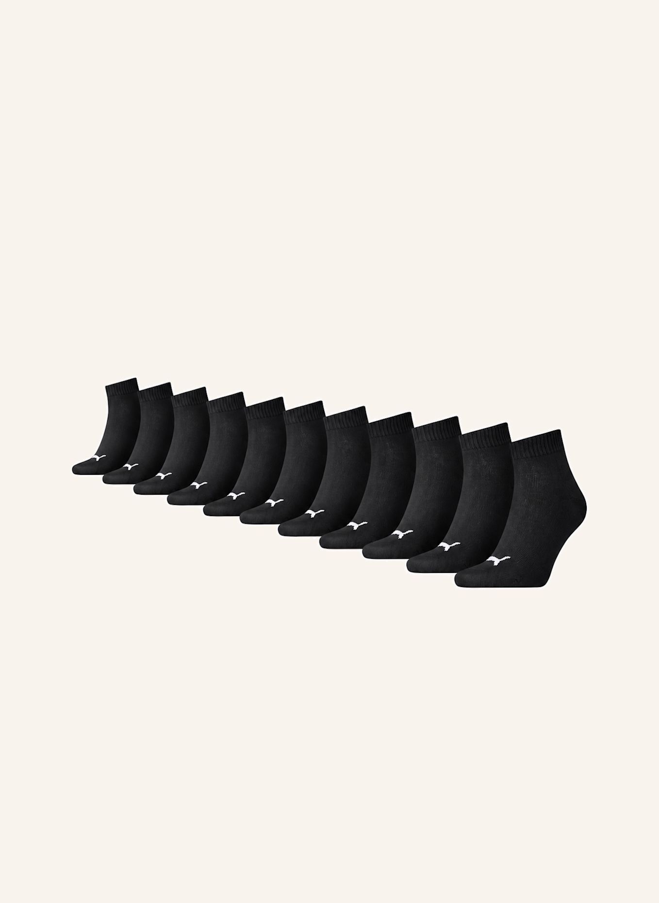 PUMA Socken QUARTER 11-PACK: SCHWARZ