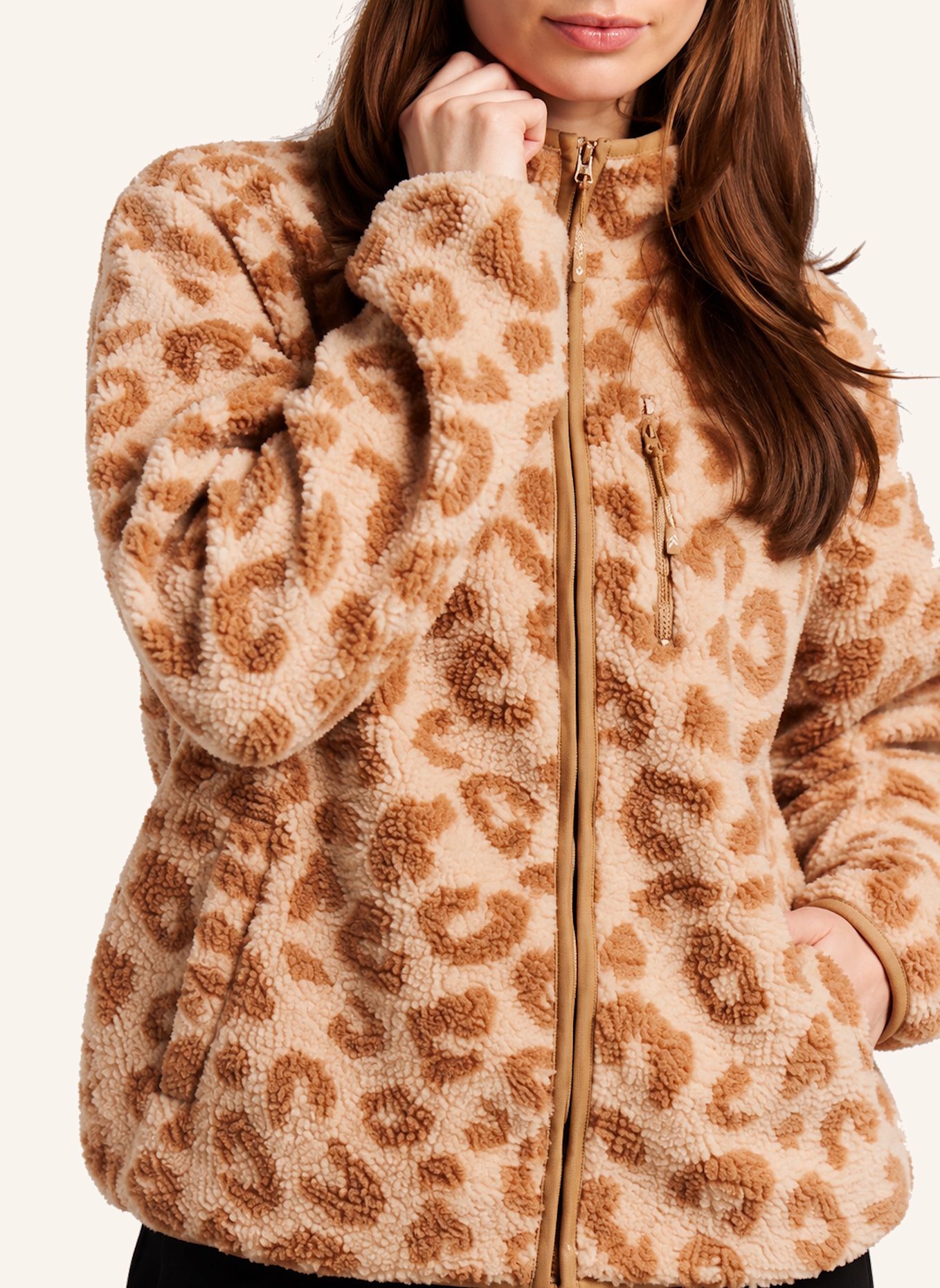 PROTEST Fleecejacke PRTWIBA: BRAUN
