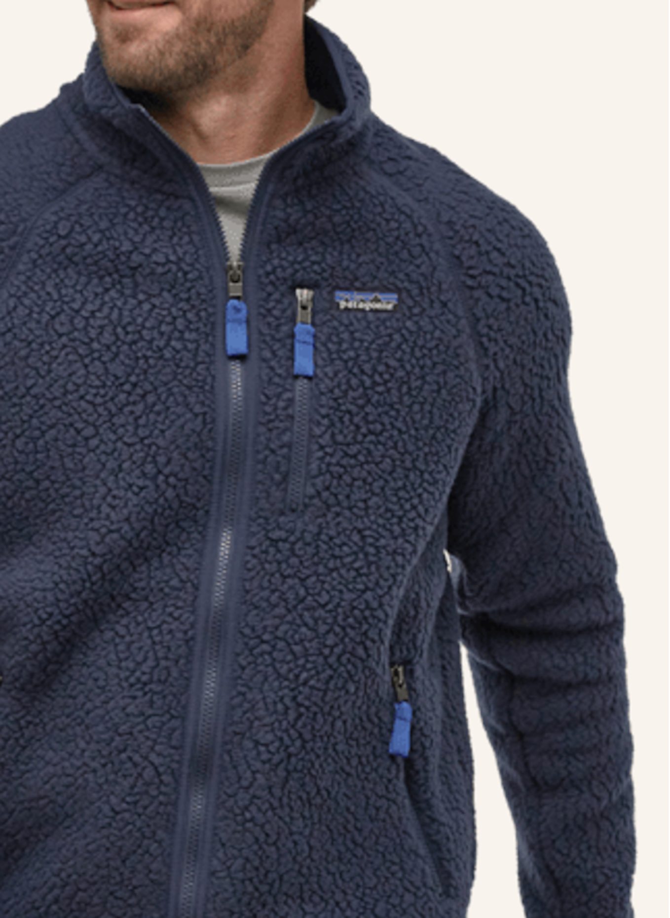 patagonia Fleece RETRO PILE: BLAU