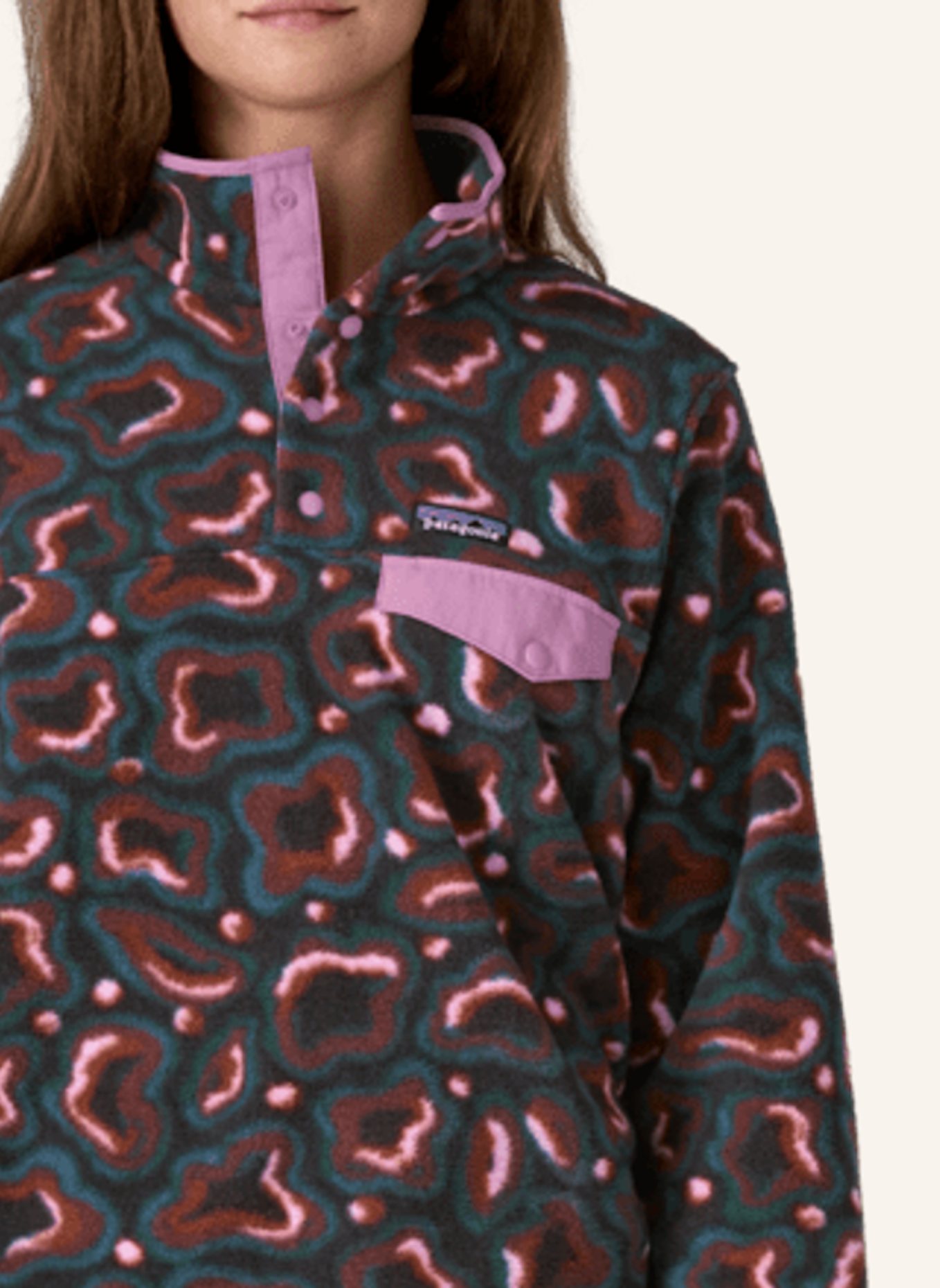 patagonia Fleece SYNCHILLA SNAP-T: ECRU