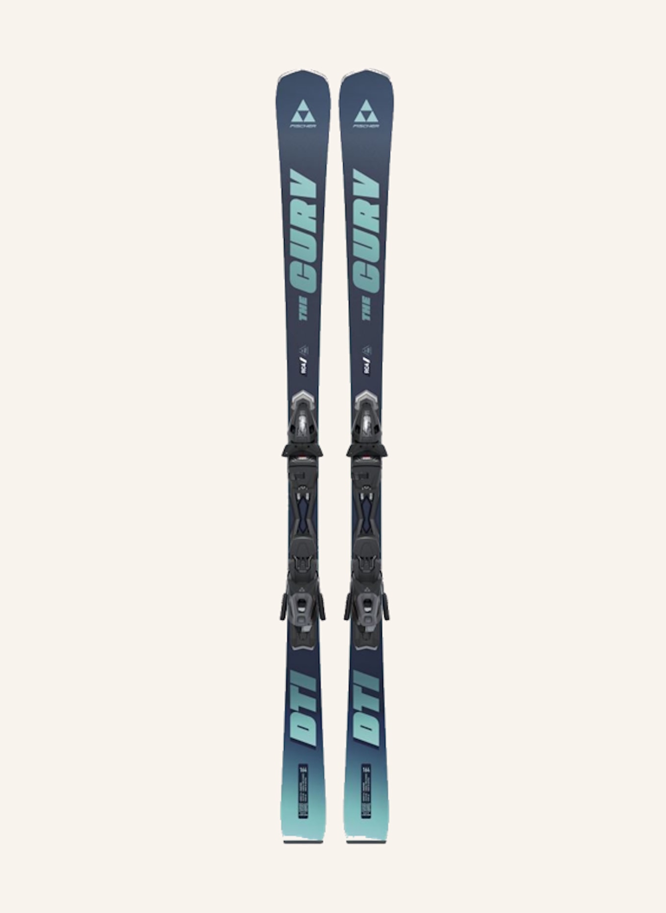 FISCHER Skiset THE CURV DTI BLAU 2025: ECRU