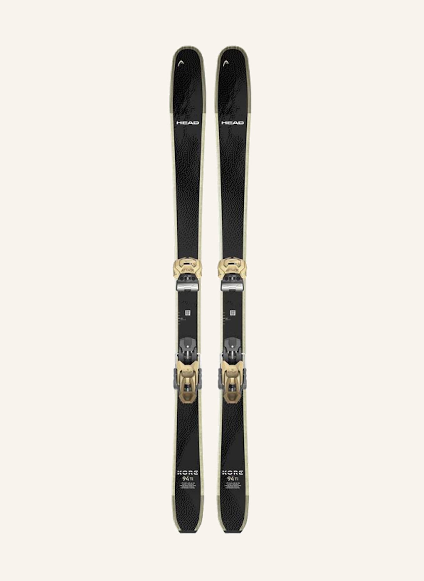HEAD Allmountainski KORE 94 TI BLACK 2026: ECRU